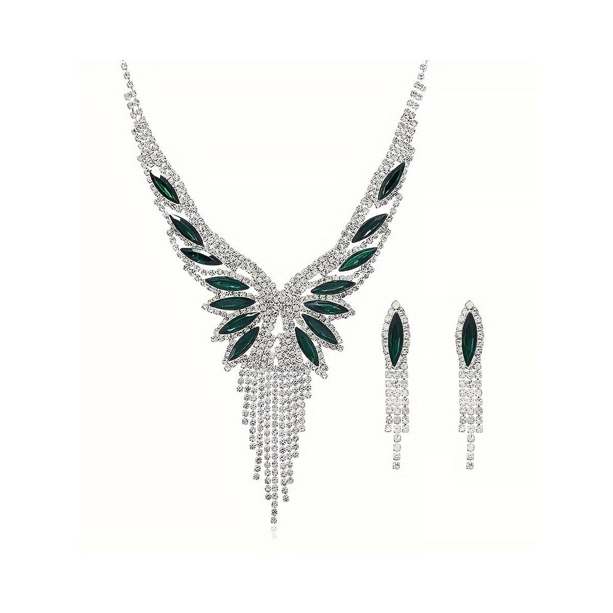 طقم من قلادة مع أقراط بتفاصيل مُنمقة-women-watchesandjewellery-jewellery-jewellerysets-image-4