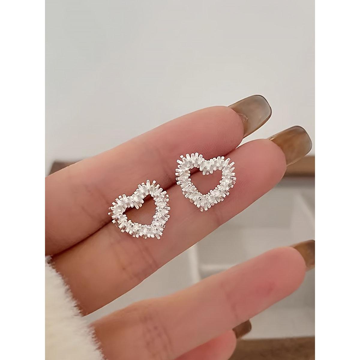 Take Two Embellished Heart Earrings-women-watchesandjewellery-jewellery-earrings-image-3