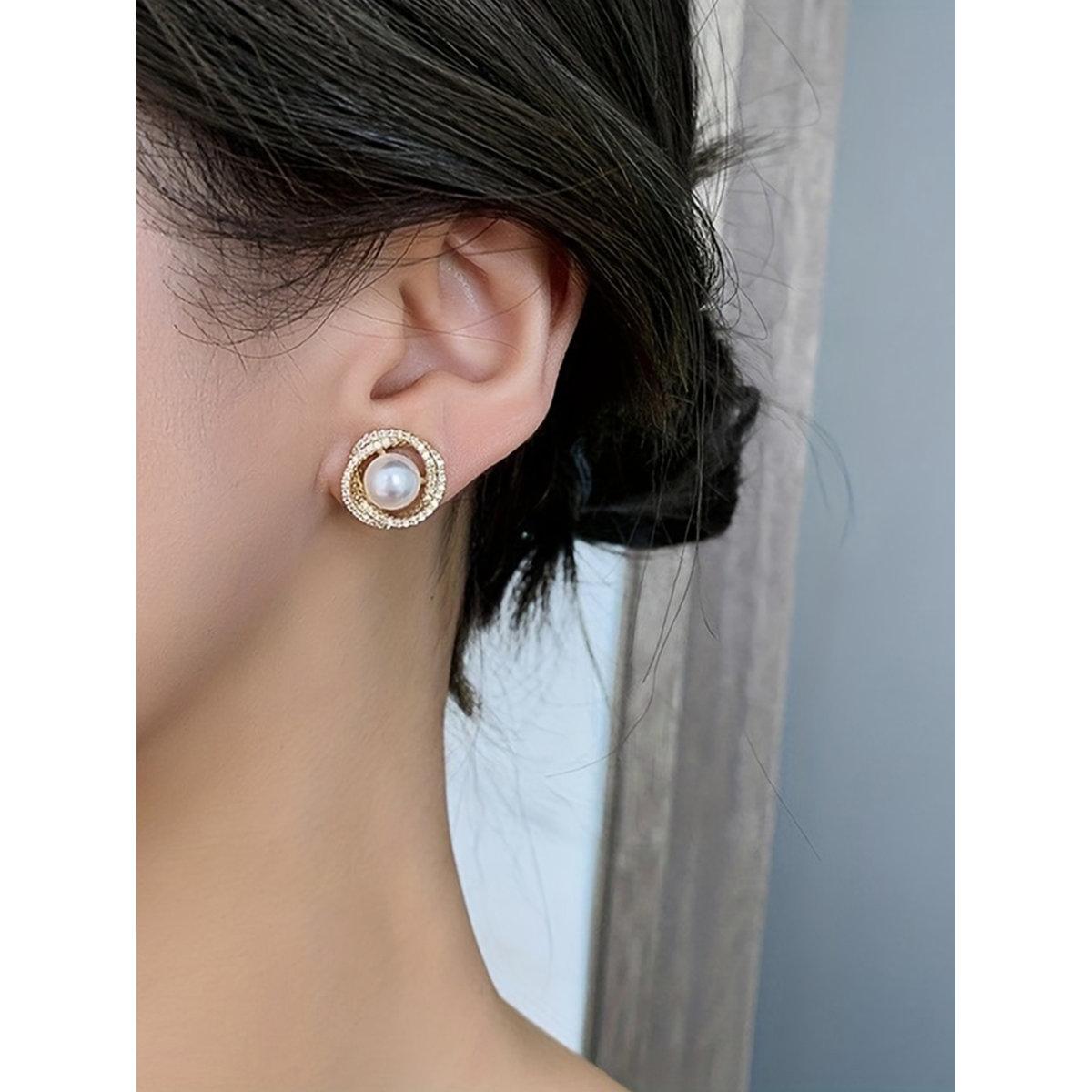أقراط مُنمقة بلؤلؤ صناعي-women-watchesandjewellery-jewellery-earrings-image-4