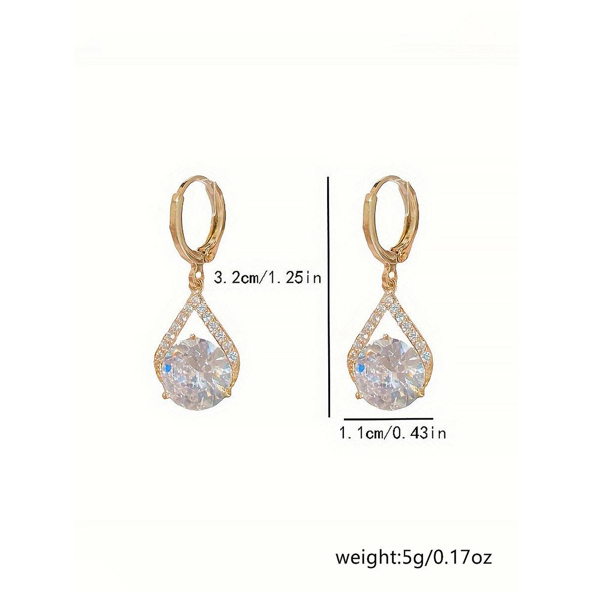 Take Two Embellished Huggie Earrings-women-watchesandjewellery-jewellery-earrings-image-5