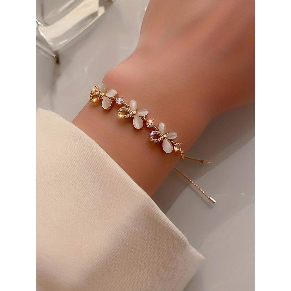 Take Two Embellished Butterfly Bracelet-women-watchesandjewellery-jewellery-banglesandbracelets-image-1