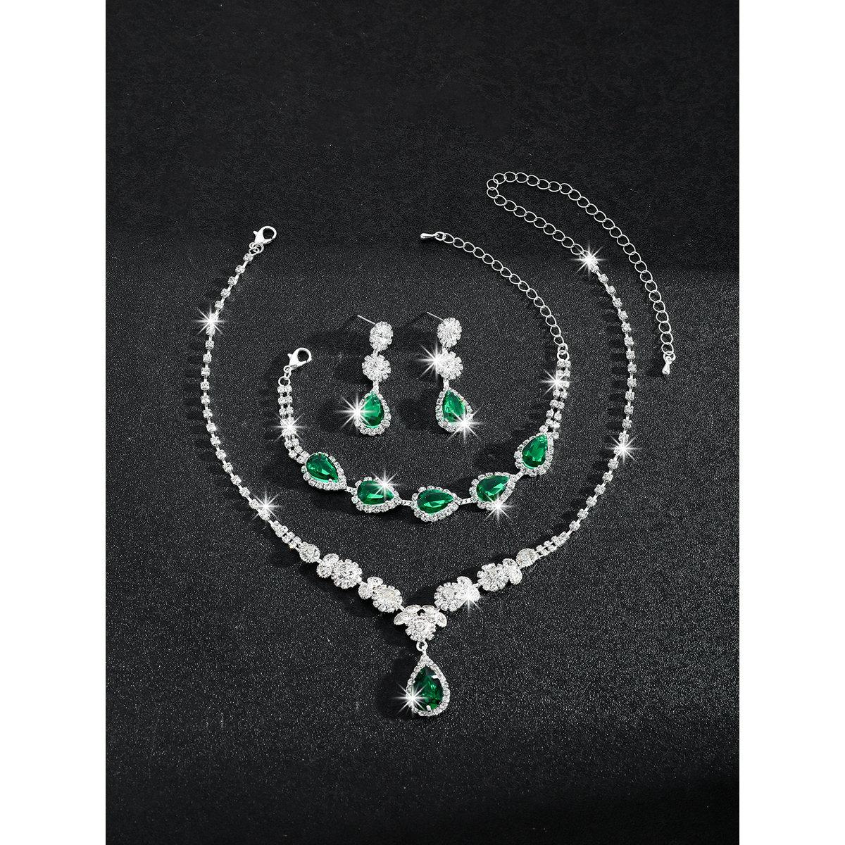 Take Two Embellished Rhinestone Necklace, Earrings and Bracelet Set-women-watchesandjewellery-jewellery-jewellerysets-image-4