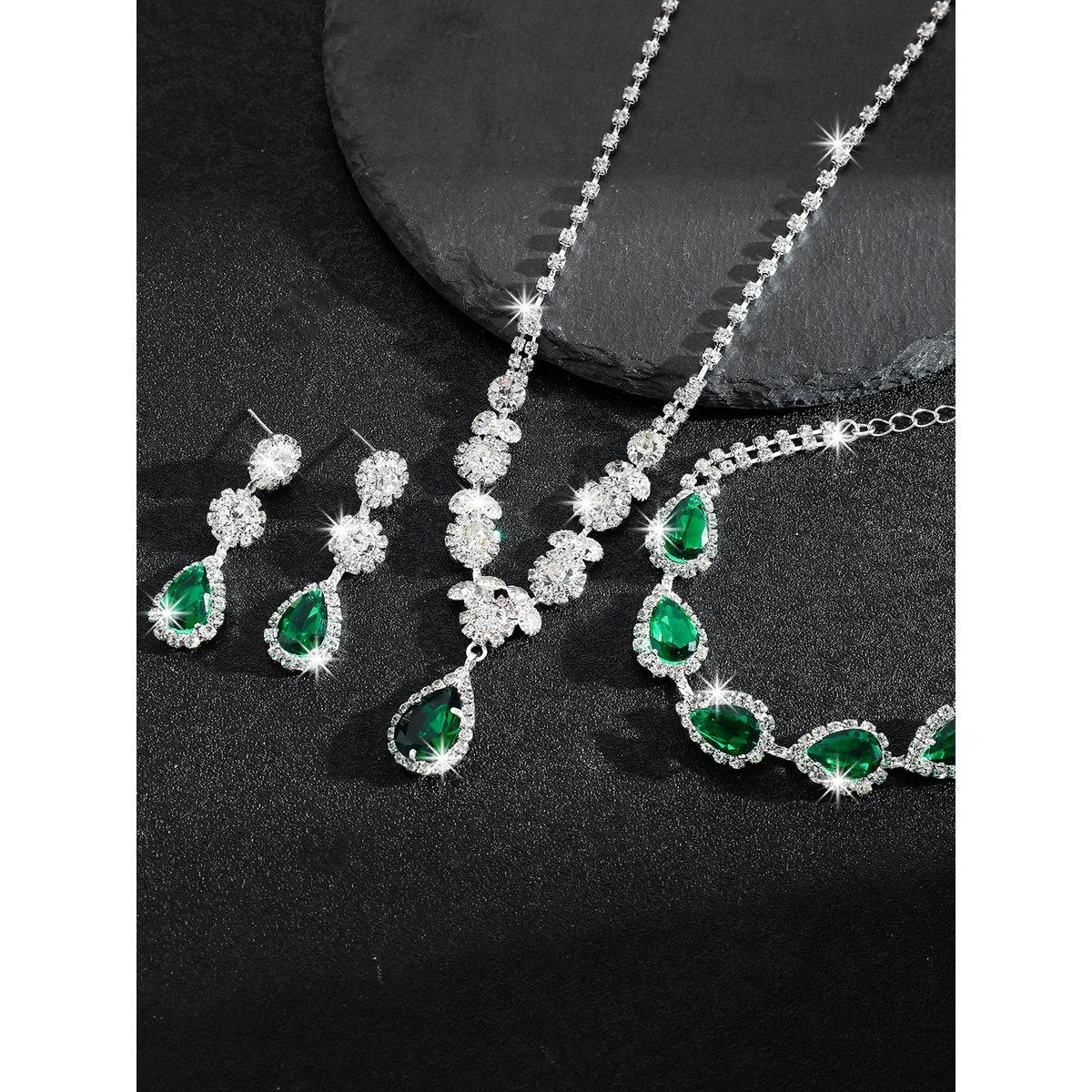 Take Two Embellished Rhinestone Necklace, Earrings and Bracelet Set-women-watchesandjewellery-jewellery-jewellerysets-image-5