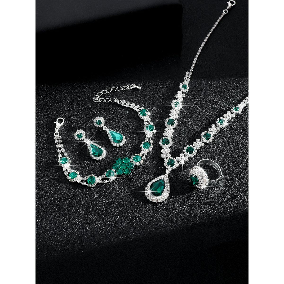 طقم من قلادة وأقراط مع خاتم وسوار-women-watchesandjewellery-jewellery-jewellerysets-image-4