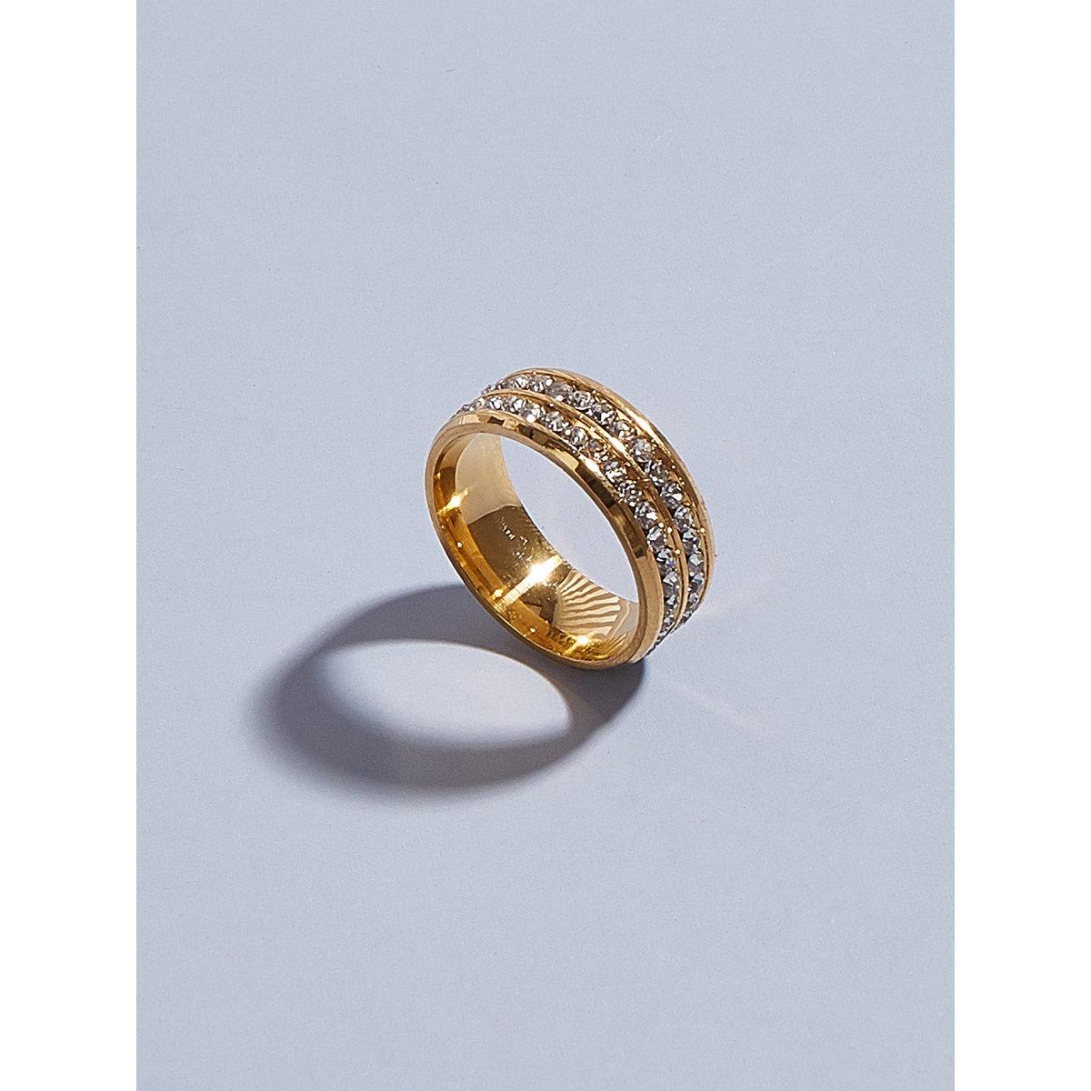 Take Two Embellished Stainless Steel Ring-women-watchesandjewellery-jewellery-rings-image-1