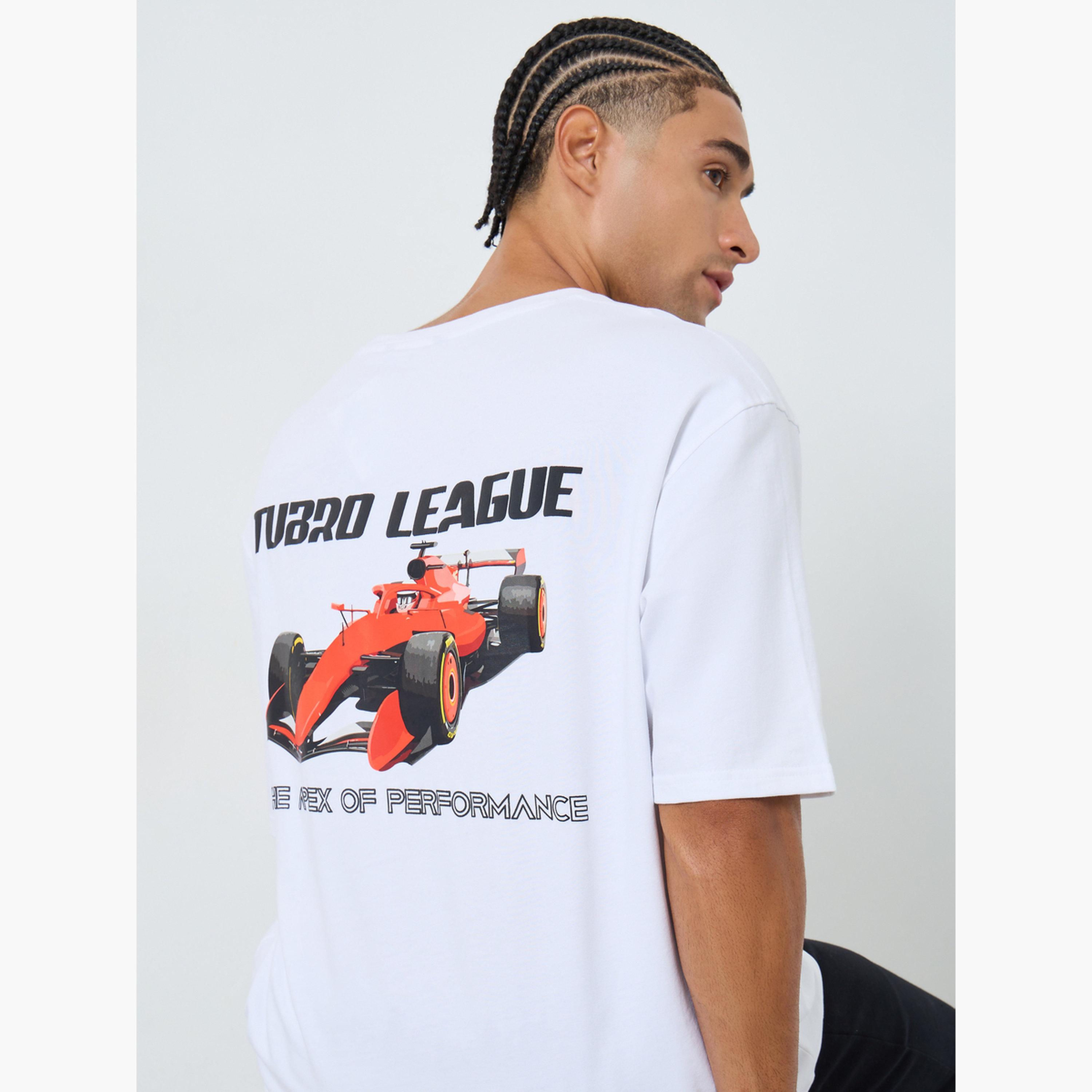 Styli Men White Graphic Print Oversized T-Shirt-men-clothing-tshirtsandpolos-tshirts-image-3