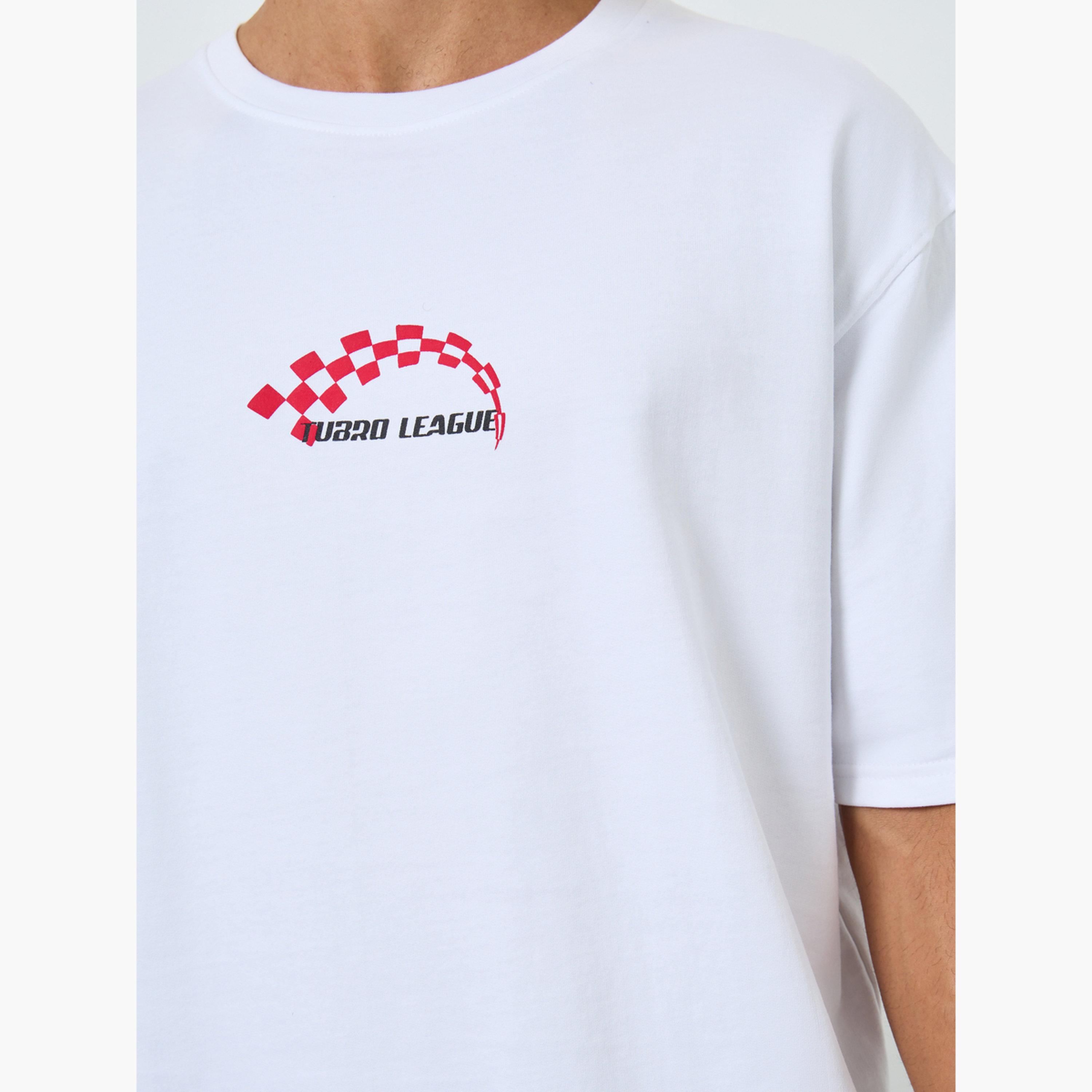 Styli Men White Graphic Print Oversized T-Shirt-men-clothing-tshirtsandpolos-tshirts-image-4