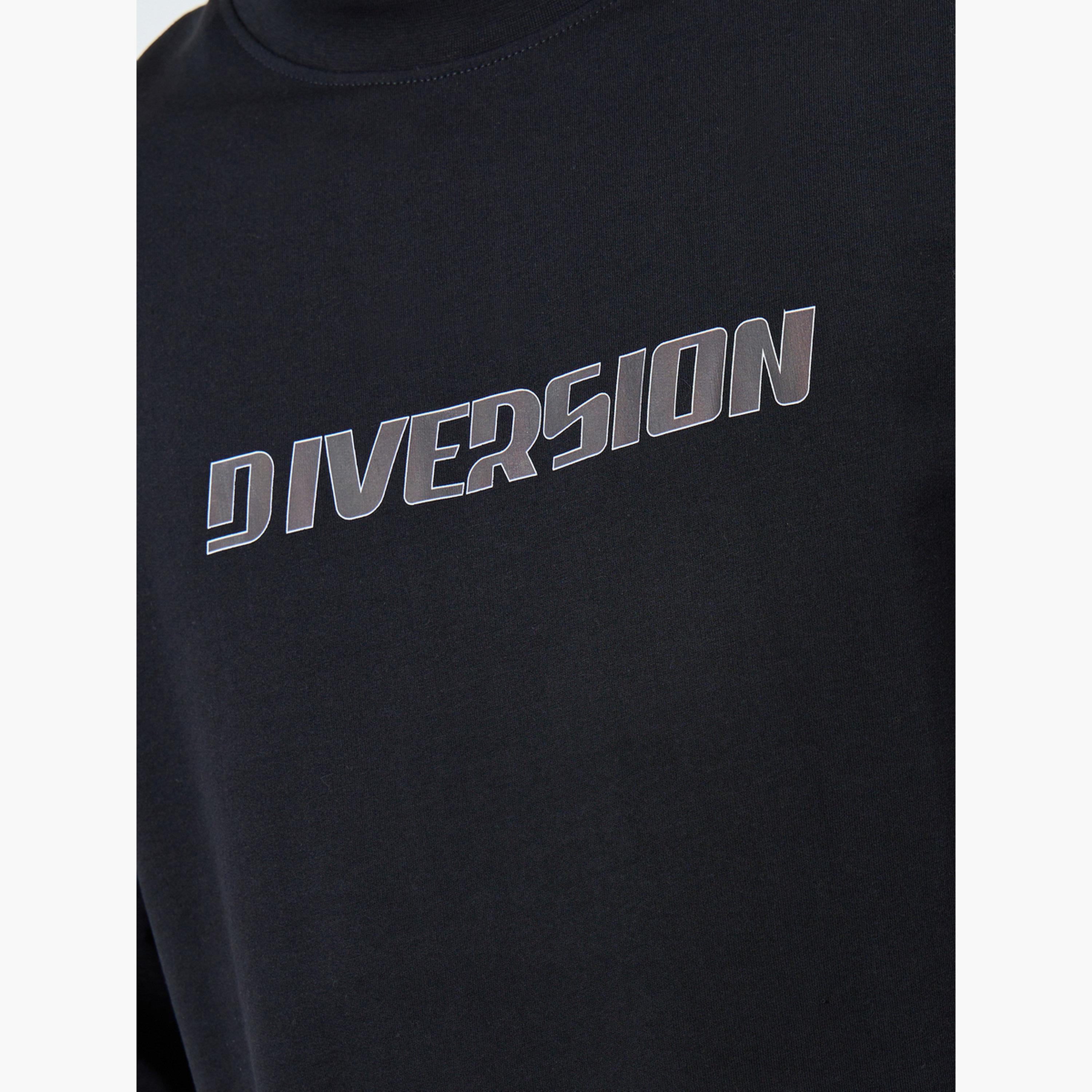 Styli Men Black Graphic Print Oversized T-Shirt-men-clothing-tshirtsandpolos-tshirts-image-4