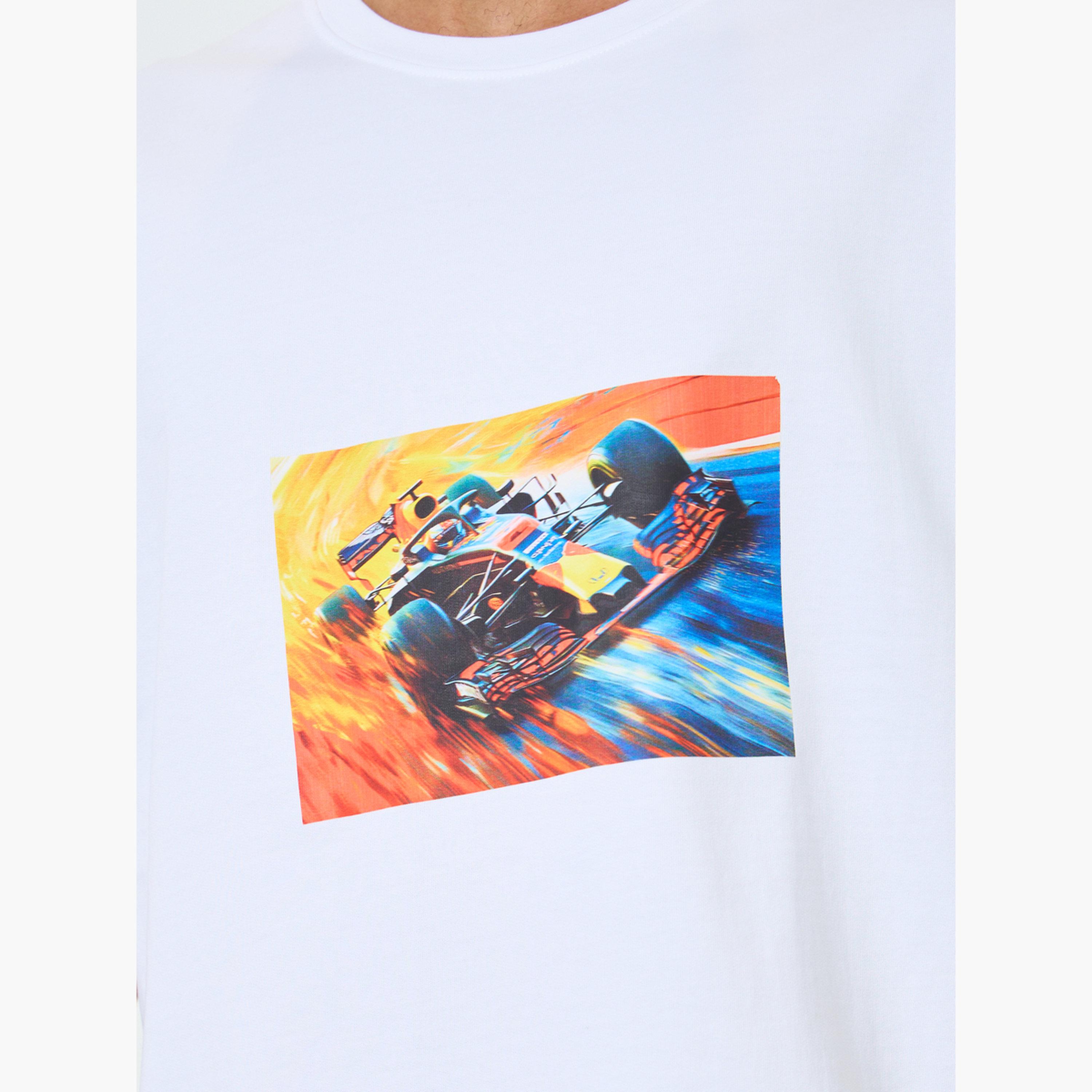 Styli Men White Graphic Print Oversized T-Shirt-men-clothing-tshirtsandpolos-tshirts-image-4