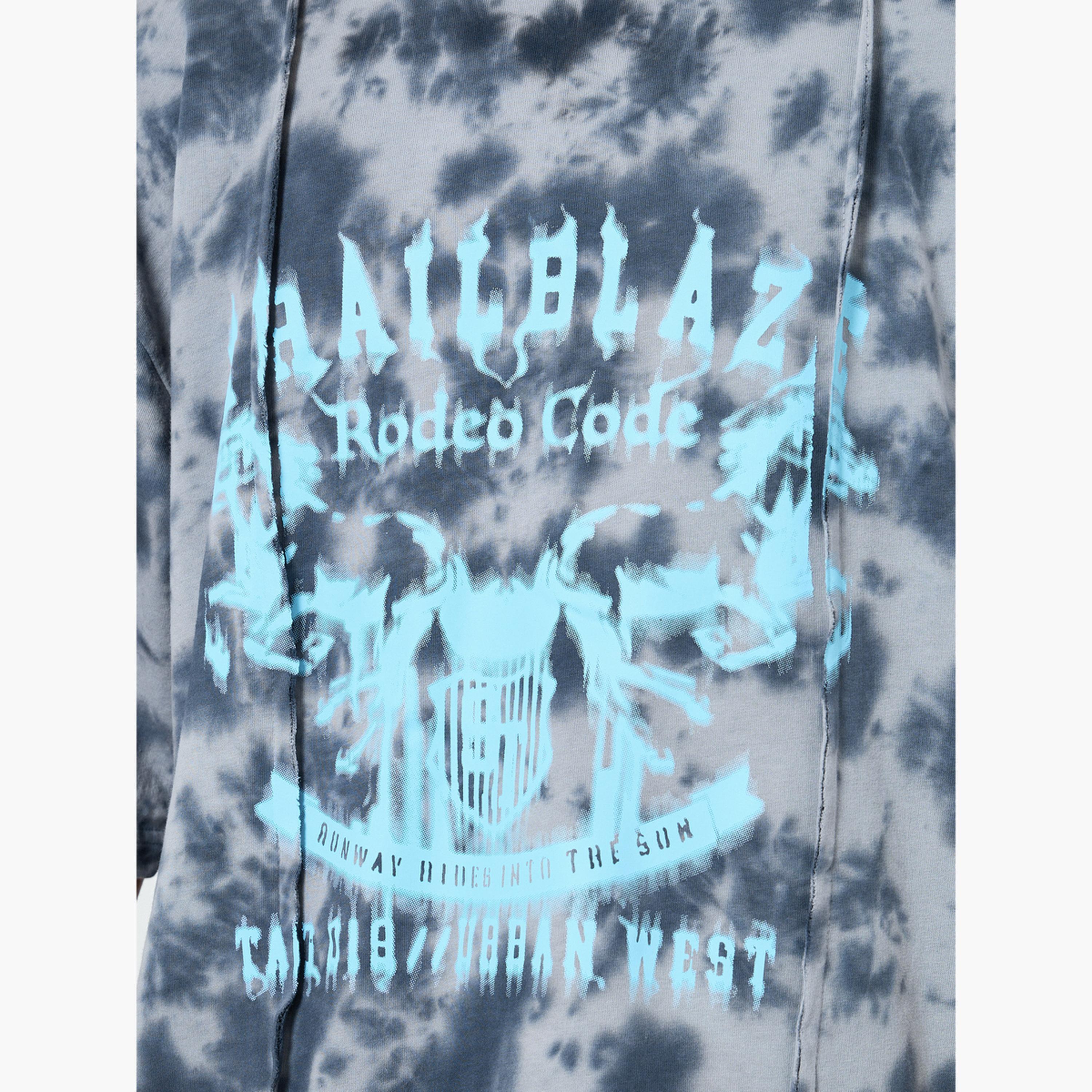 Styli Men Grey Tie-Dye Graphic Print Oversized T-Shirt-men-clothing-tshirtsandpolos-tshirts-image-3