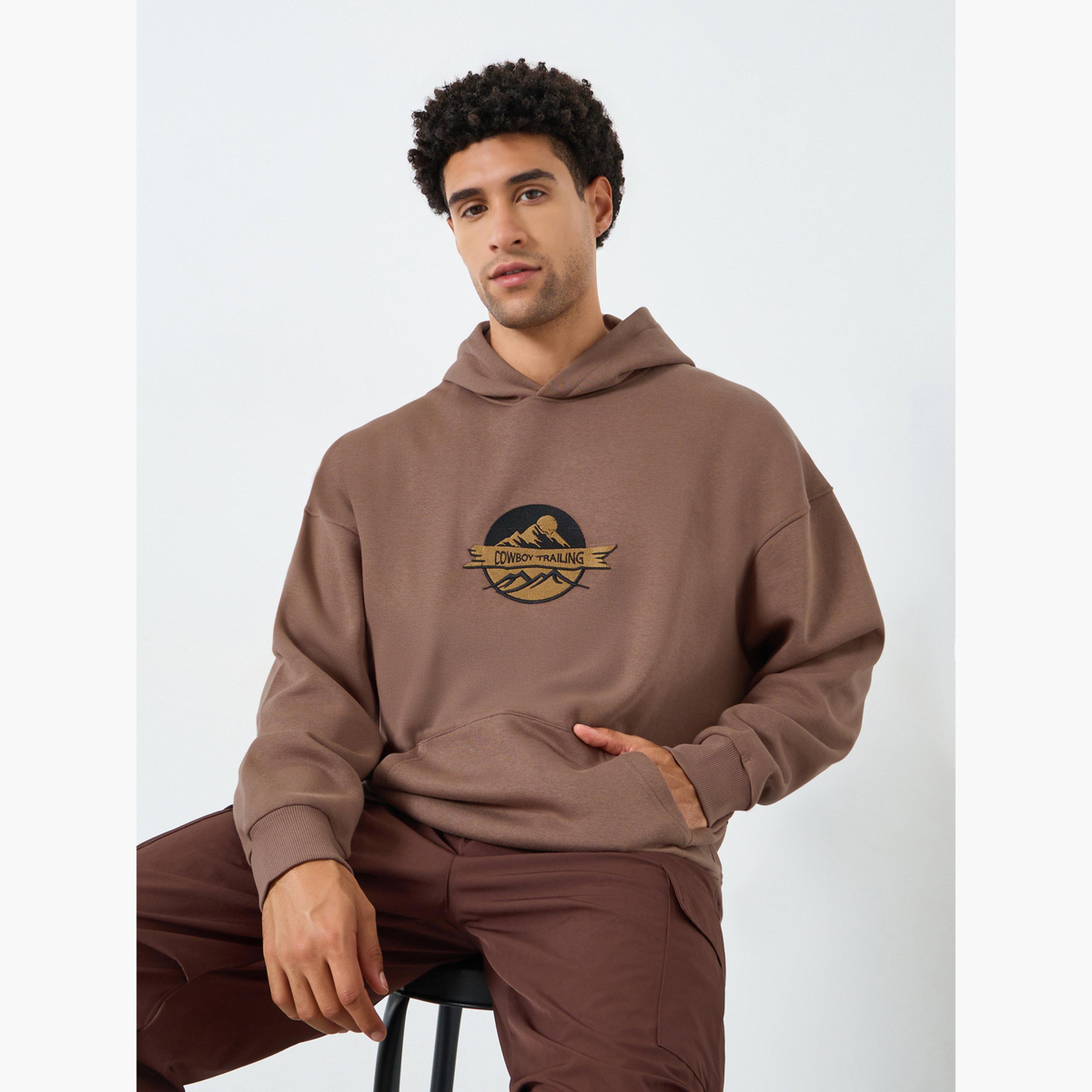 Styli Men Oversized Embrodiered Hoodie-men-winterwear-hoodiesandsweatshirts-image-2