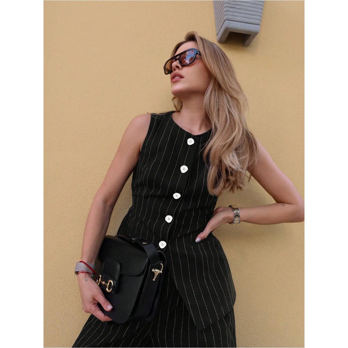 Take Two Striped Button Up Top and Pants Co-Ords-women-clothing-coordsets-image-7