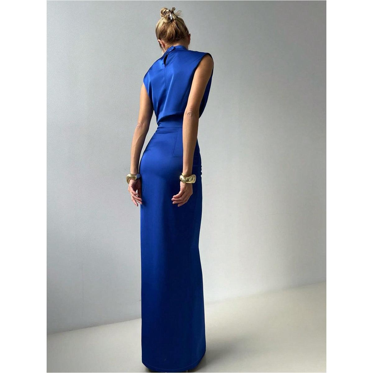 طقم منسق من تنورة طويلة وبلوزة ساتان-women-clothing-coordsets-image-2