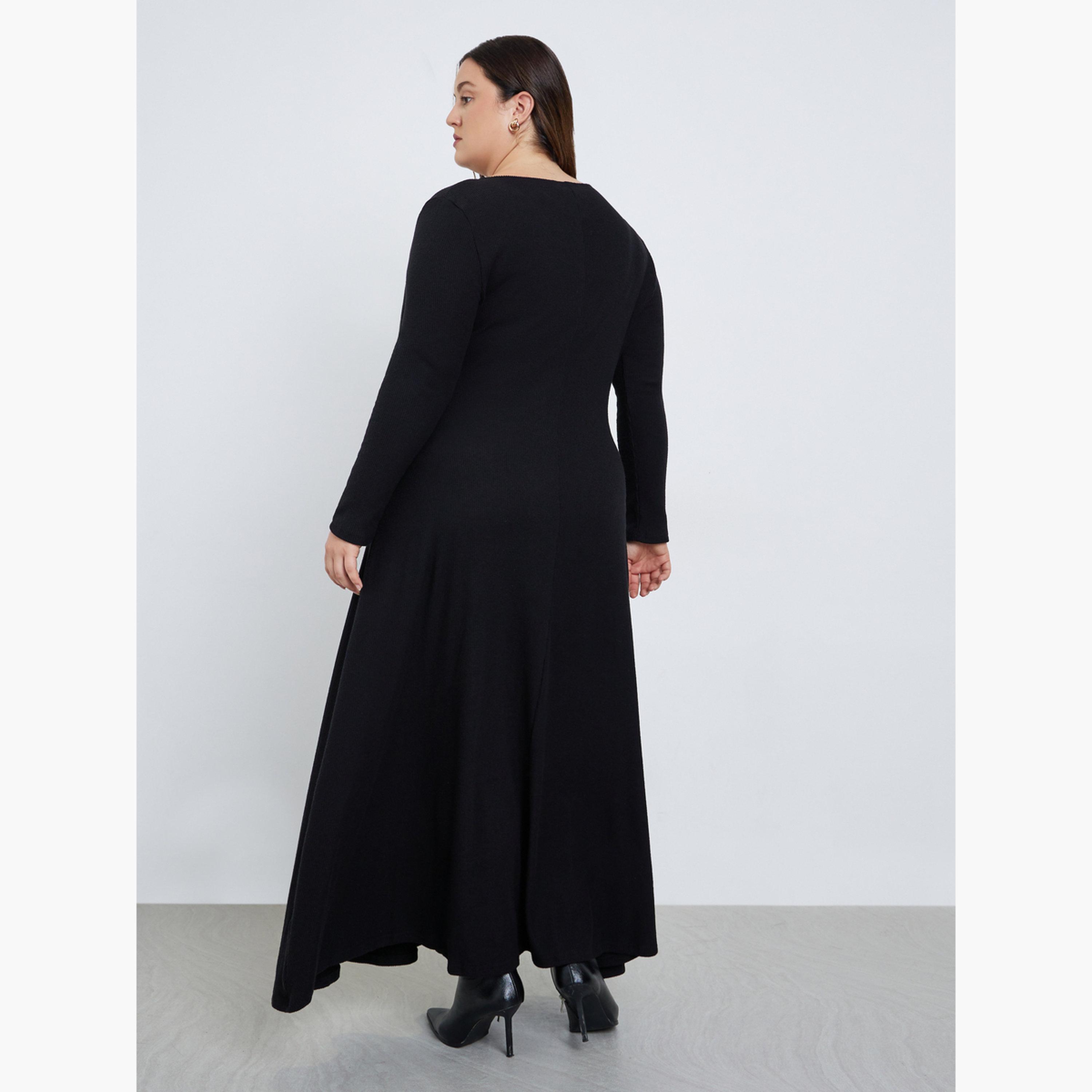 Styli Plus Size Brushed Ribbed Maxi Dress-women-clothing-dresses-image-3