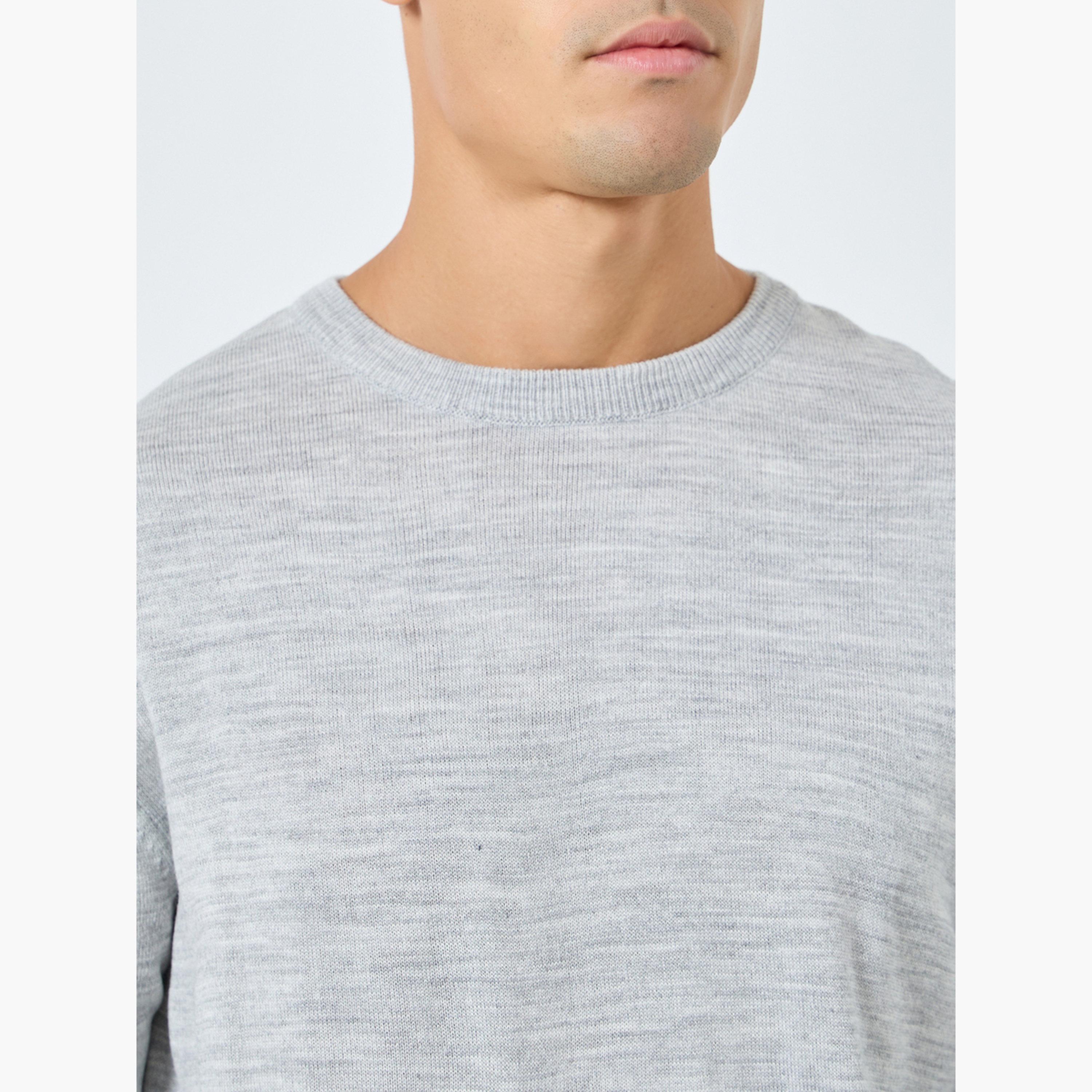 ستايلي - سترة رمادية محبوكة بقصّة عادية للرجال -men-clothing-sweatersandpullovers-image-3