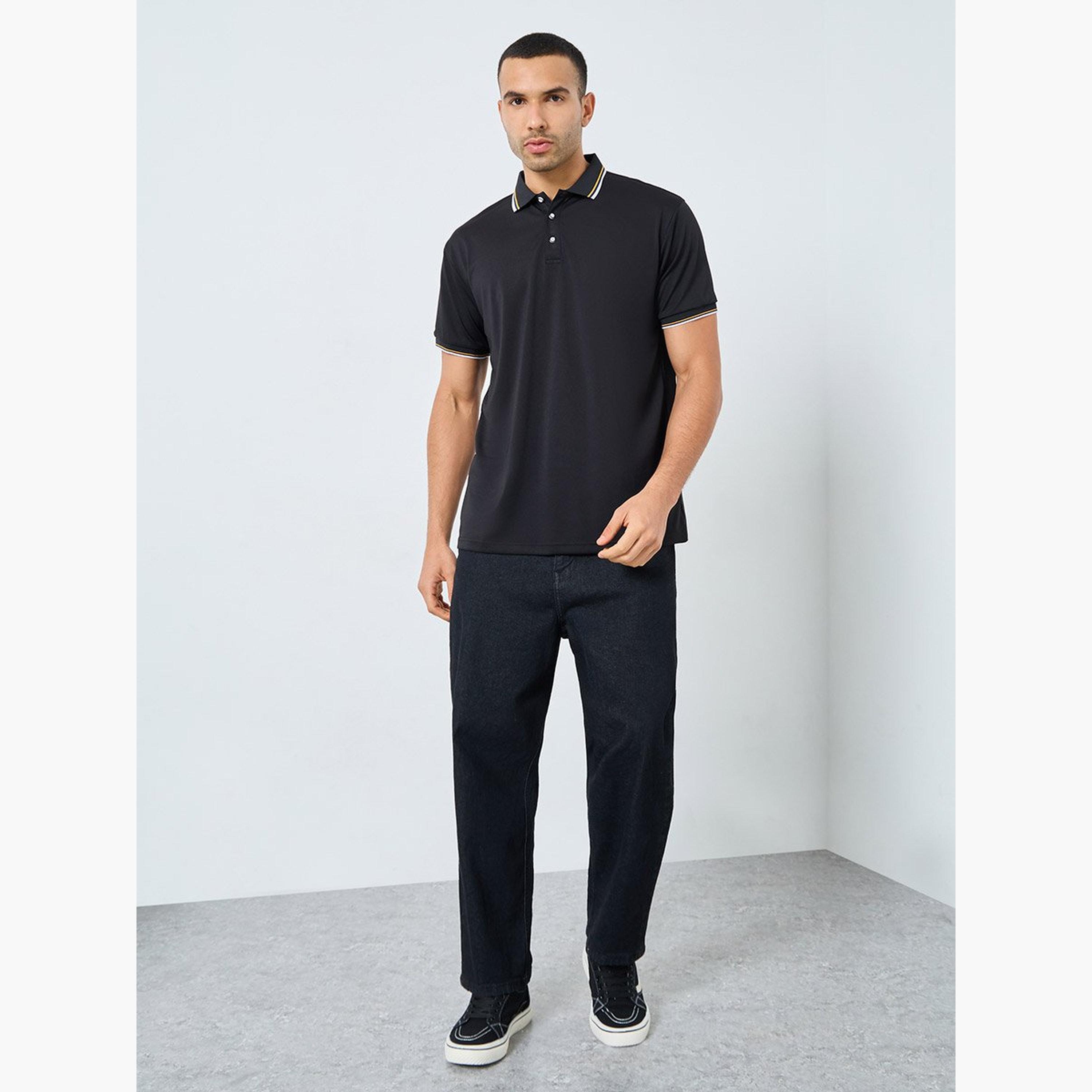 Styli Men Regular Fit Contrast Tipping Solid Polo-men-clothing-tshirtsandpolos-polos-image-2
