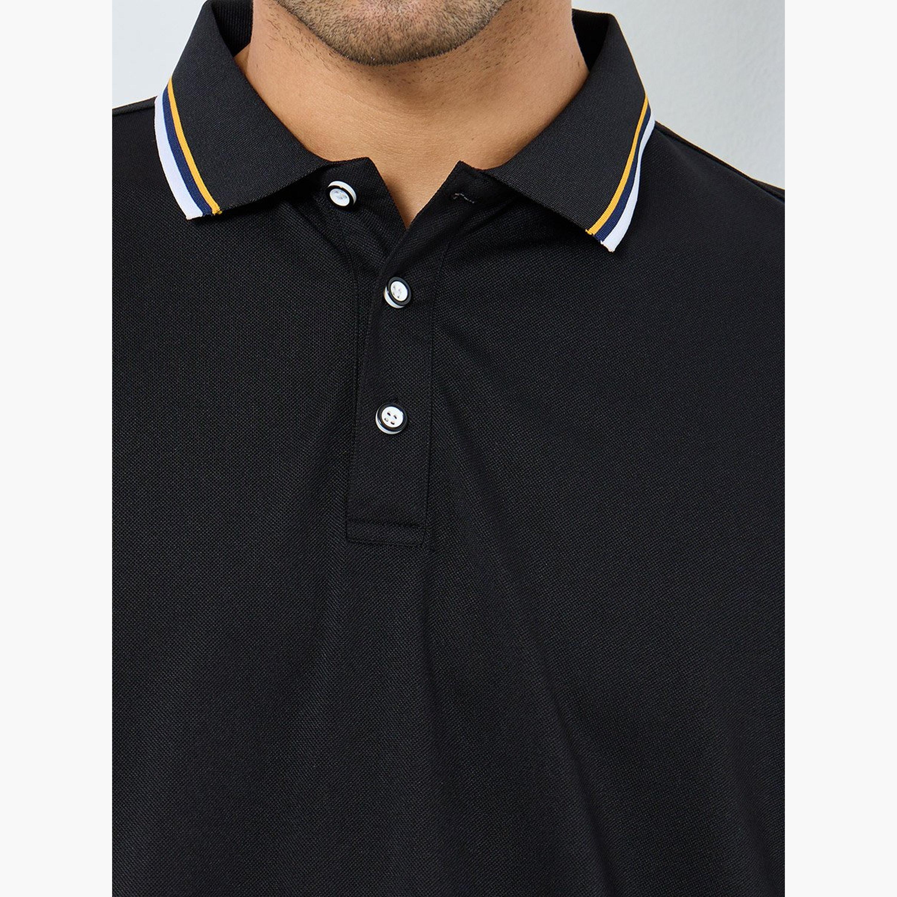 Styli Men Regular Fit Contrast Tipping Solid Polo-men-clothing-tshirtsandpolos-polos-image-3