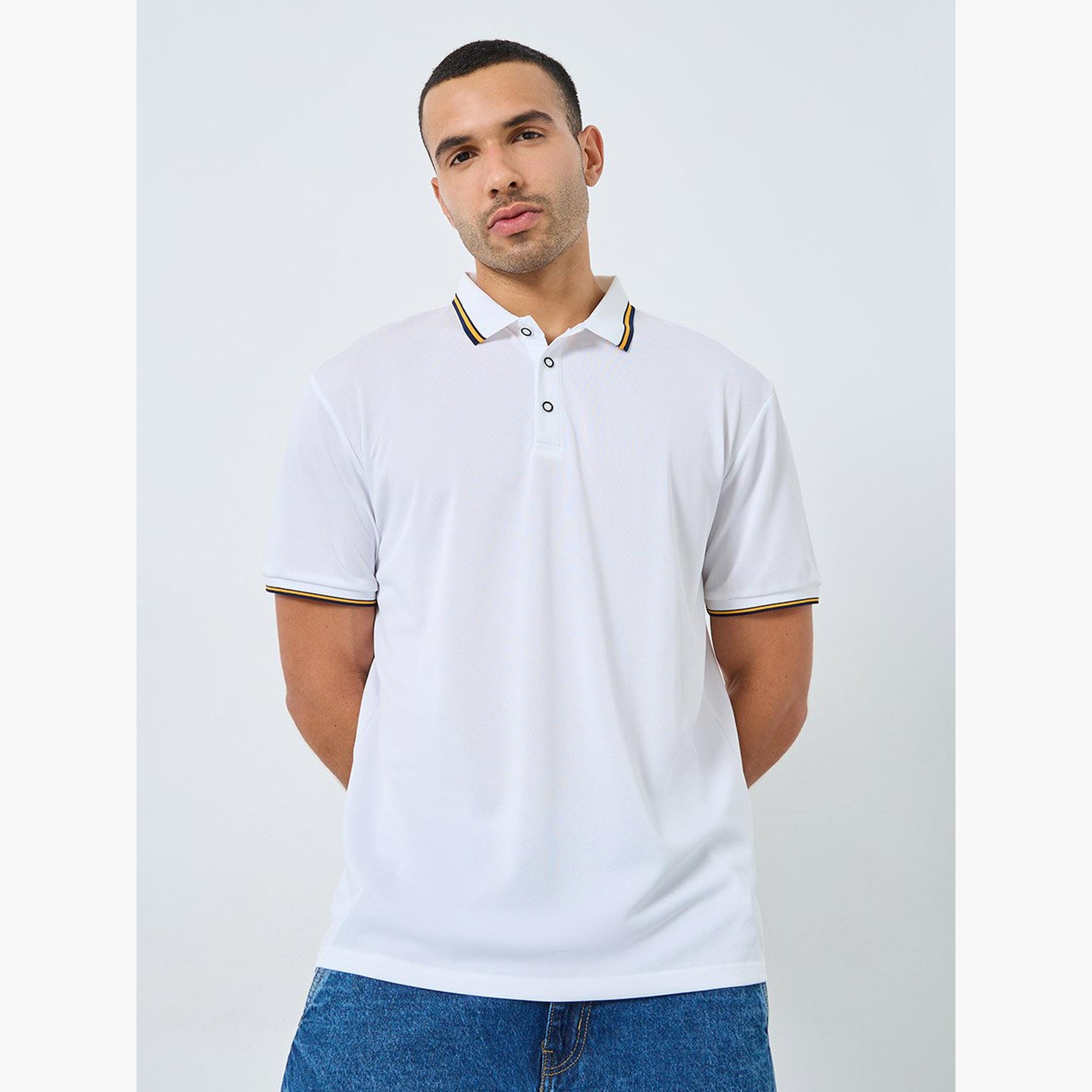 Styli Men Regular Fit Contrast Tipping Solid Polo-men-clothing-sportswearandactivewear-tshirtsandpolos-image-1