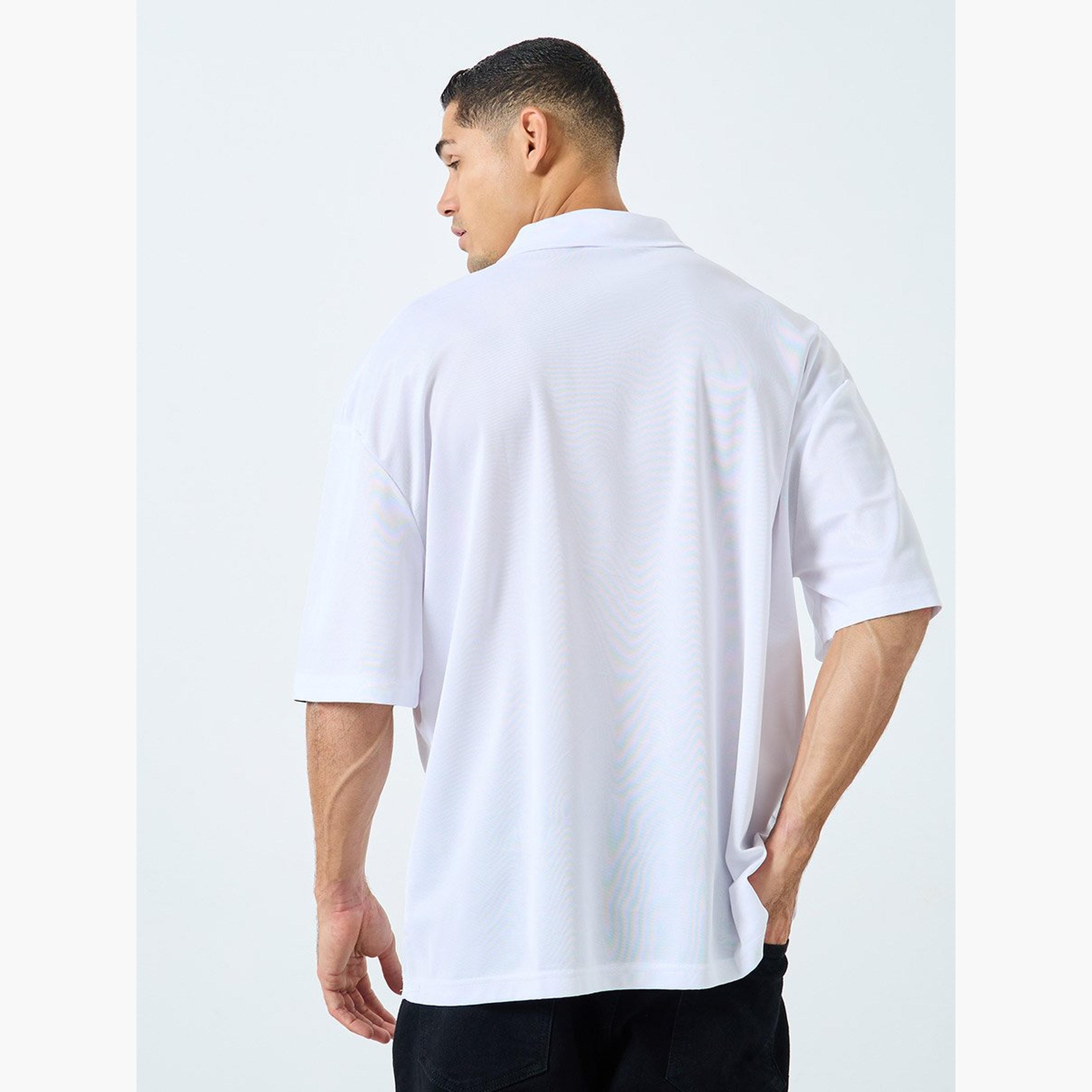 Styli White Embroidered Oversized Polo Shirt-men-clothing-tshirtsandpolos-polos-image-4