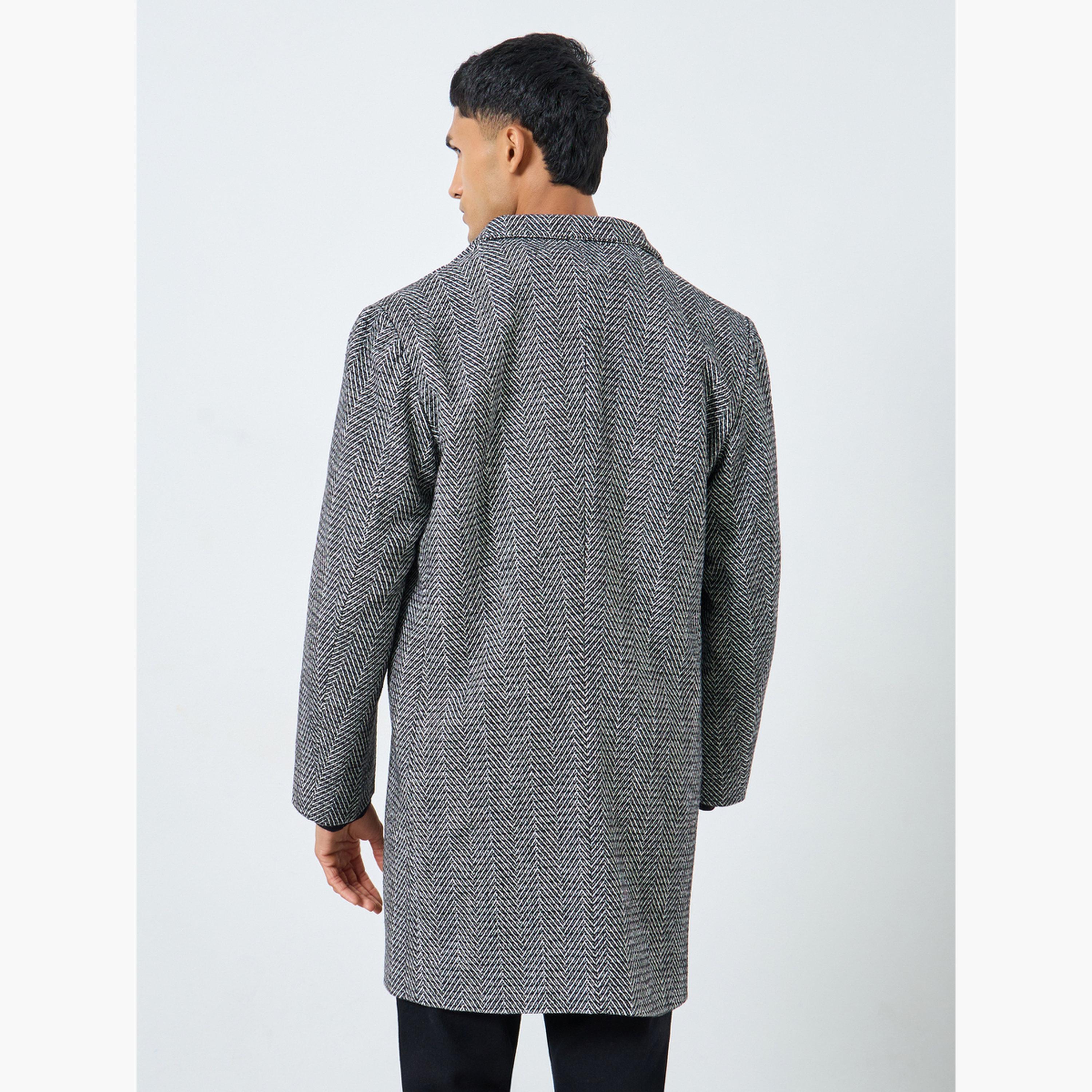 Styli Men Oversized Herringbone Woven Winter Coat-men-clothing-jacketsandblazers-coats-image-4