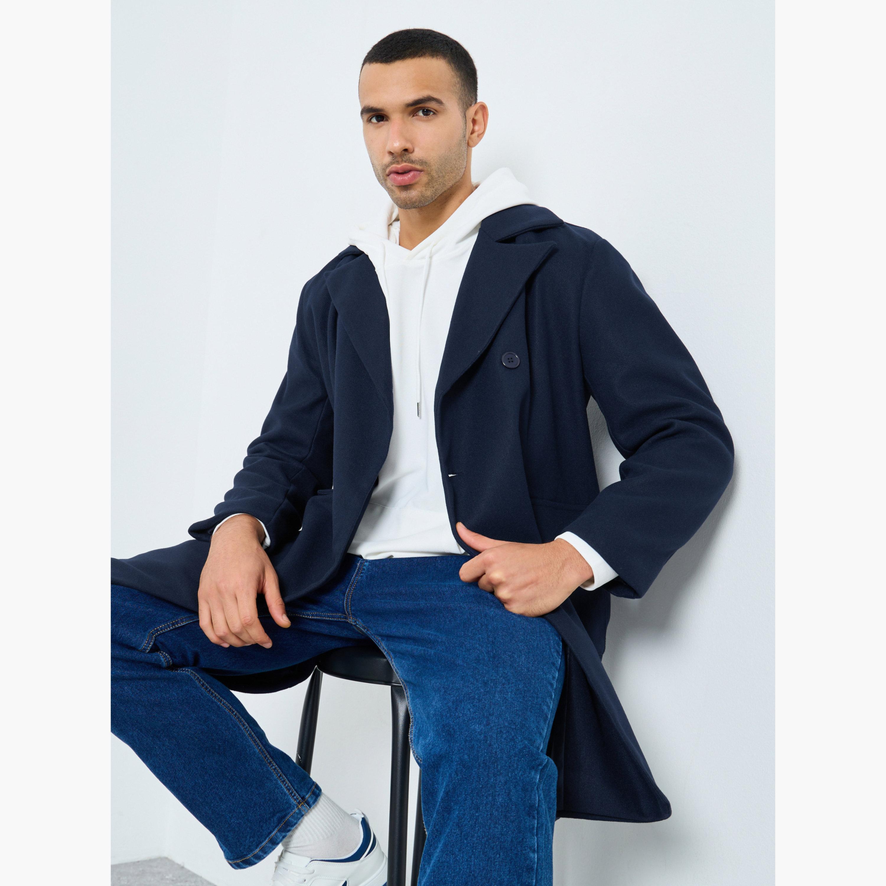 Styli Men Navy Oversized Double Breasted Wool Like Coat-men-clothing-jacketsandblazers-coats-image-3