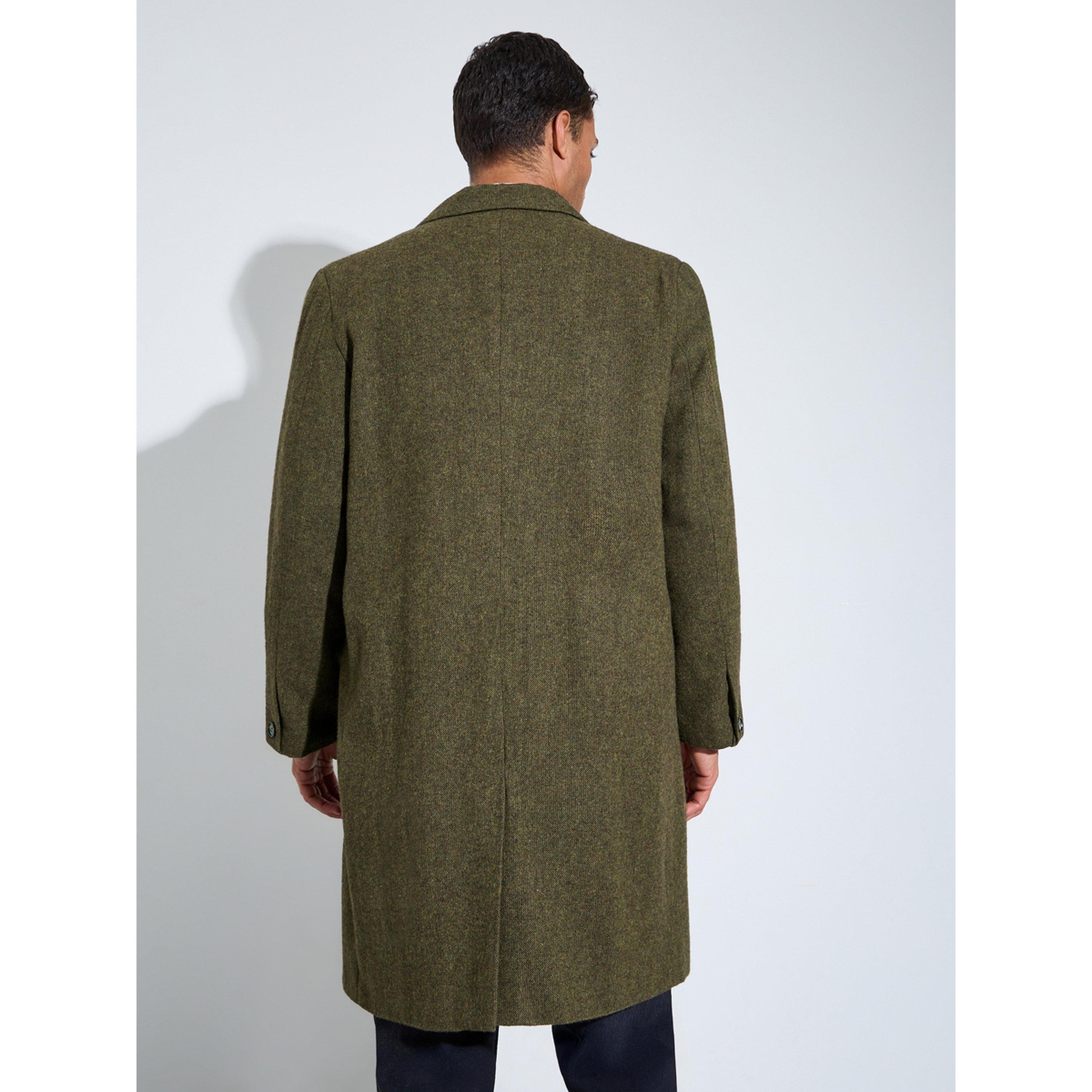 معطف بأزرار وتفاصيل بارزة الملمس واسع للرجال باللون الزيتي-men-winterwear-jacketsandblazers-image-4