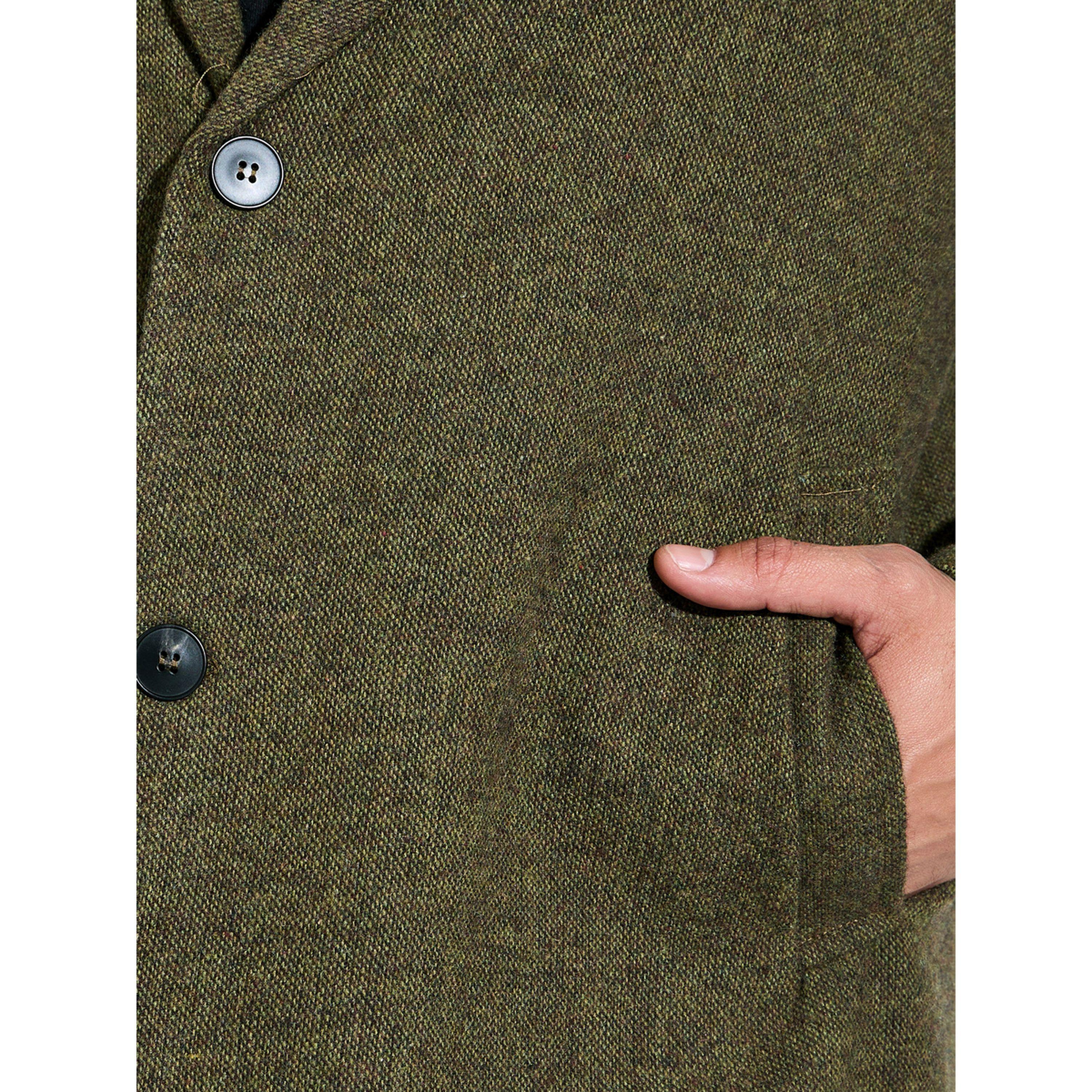 معطف بأزرار وتفاصيل بارزة الملمس واسع للرجال باللون الزيتي-men-winterwear-jacketsandblazers-image-5