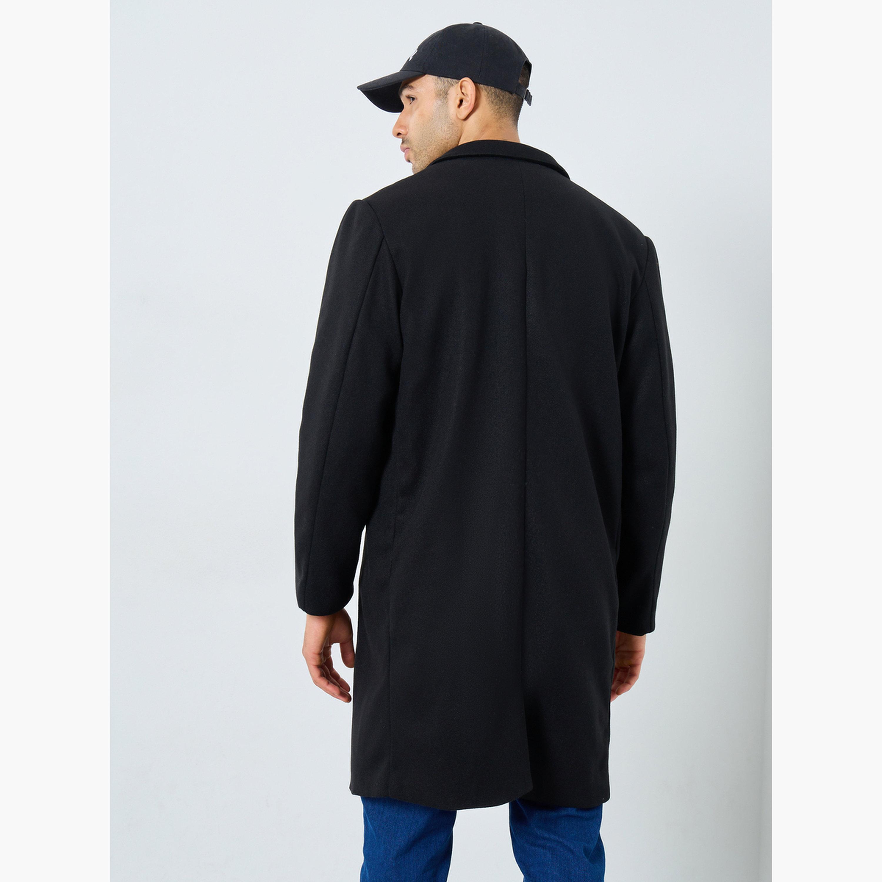 ستايلي - معطف رجالي أسود حجم كبير من الصوف-men-clothing-jacketsandblazers-coats-image-5