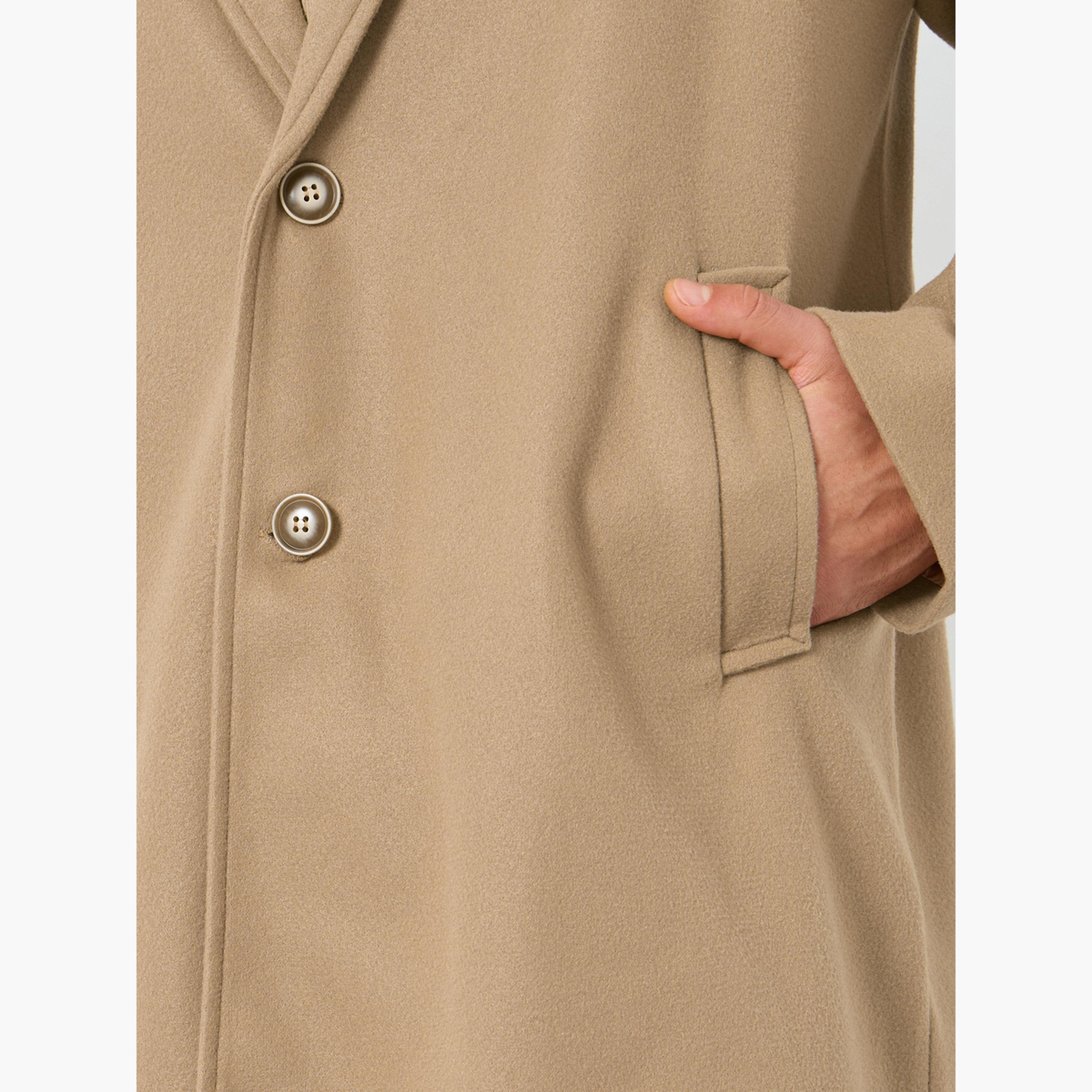 Styli Men Brown Oversized Wool Like Coat-men-clothing-jacketsandblazers-coats-image-3