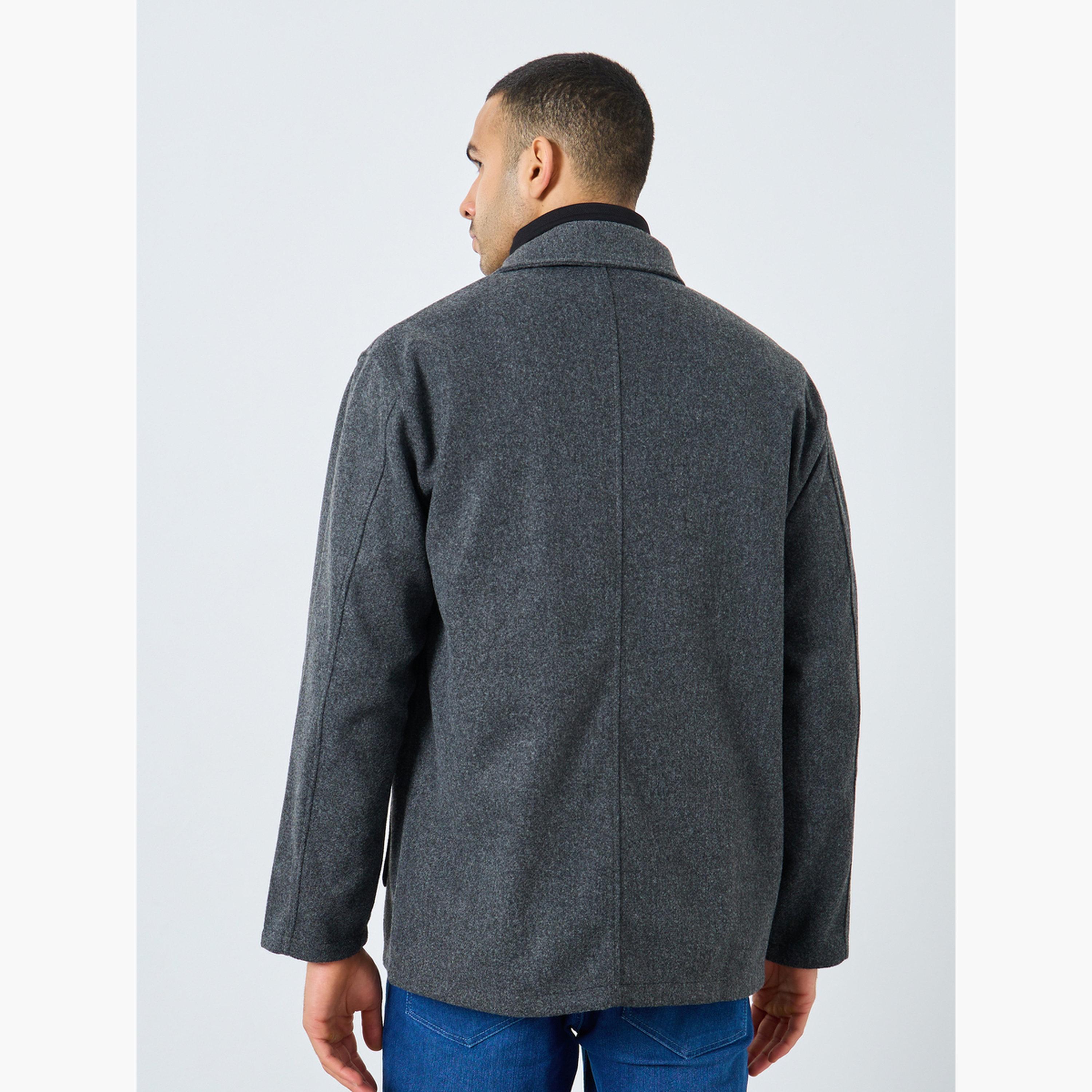 Styli Men Grey Oversized Wool Like Coat-men-clothing-jacketsandblazers-coats-image-5