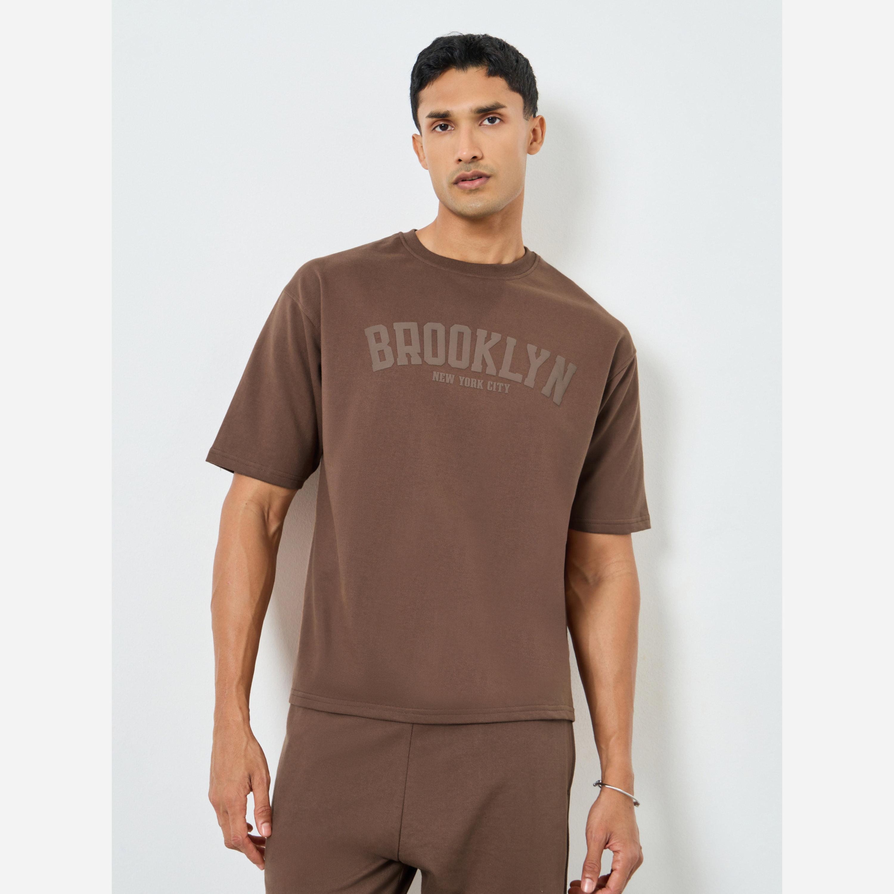 Styli Men Oversized Puff Print T-Shirt and Pants Co-Ords-men-clothing-coordsets-image-3