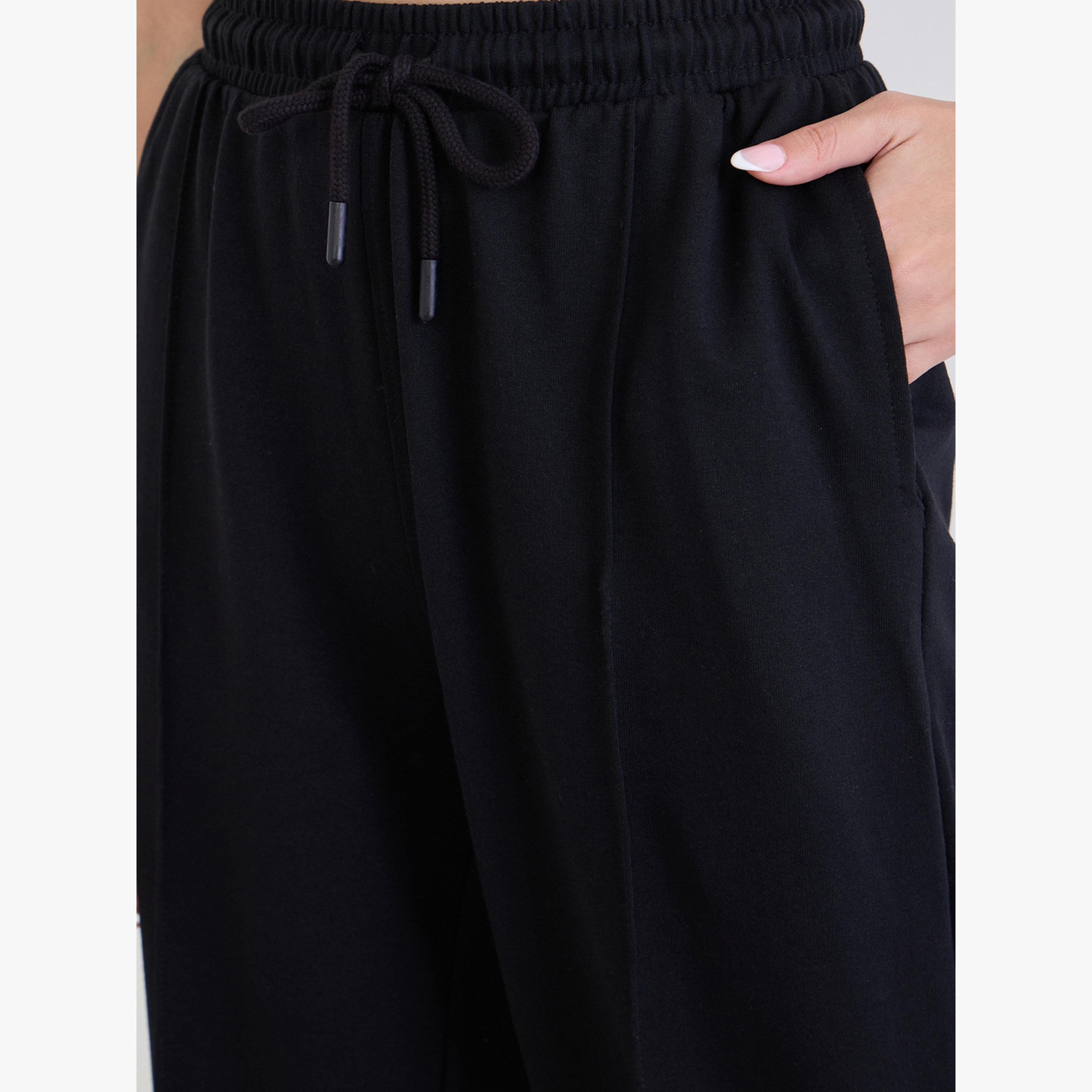 Styli Women Black Relaxed Fit Joggers-women-clothing-bottoms-joggers-image-4