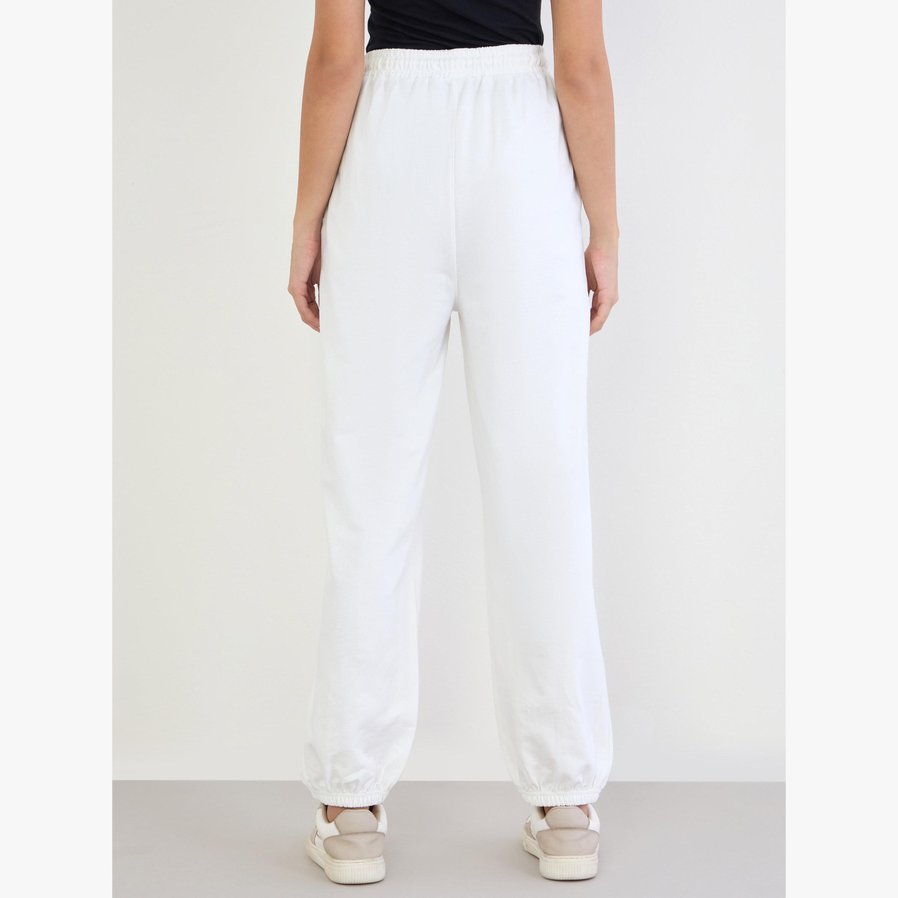 Styli Women Off-White Relaxed Fit Joggers-women-clothing-bottoms-joggers-image-3