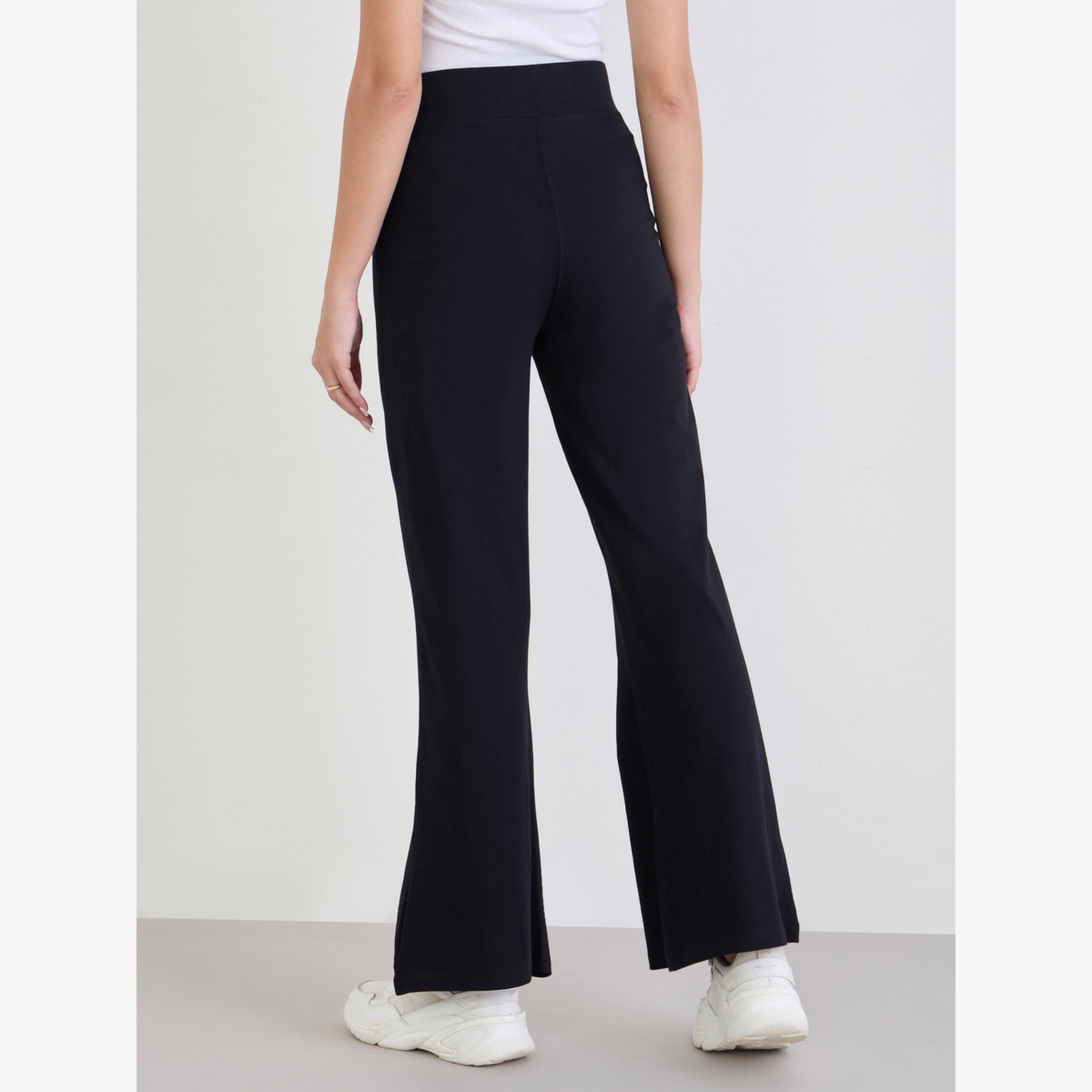 Styli Women Black Flare Leggings-women-clothing-bottoms-leggings-image-3