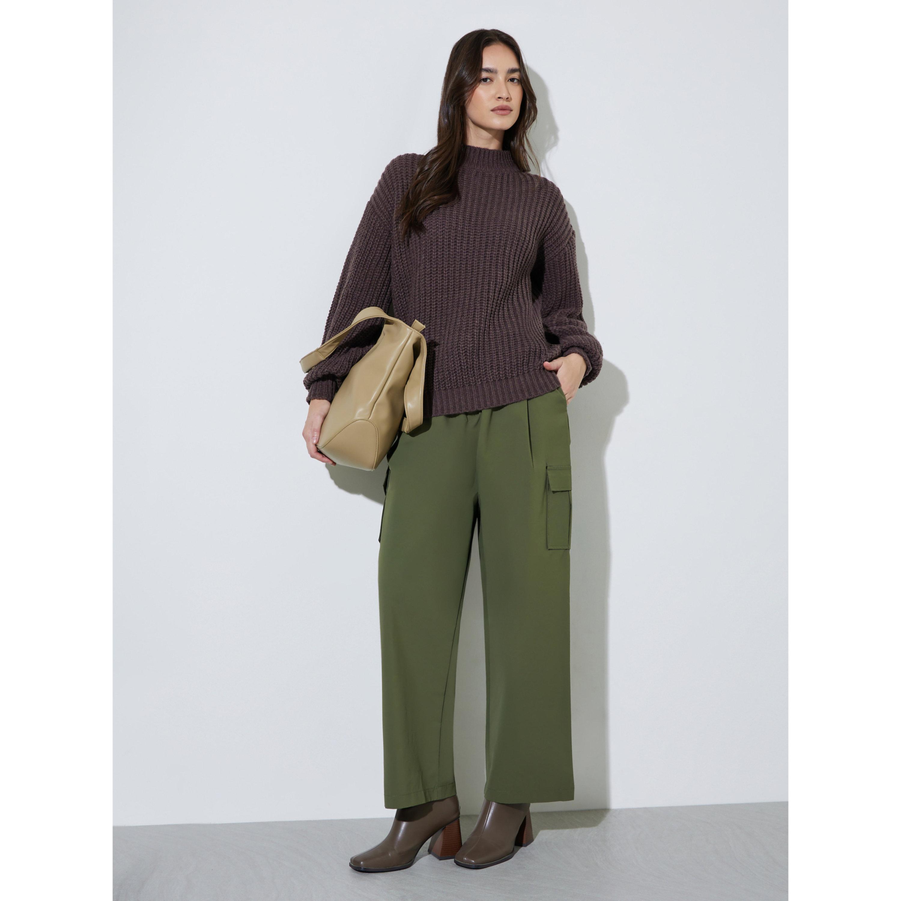 سويتر محبوك عريض بياقة مرتفعة-women-winterwear-cardigansandjumpers-jumpers-image-2