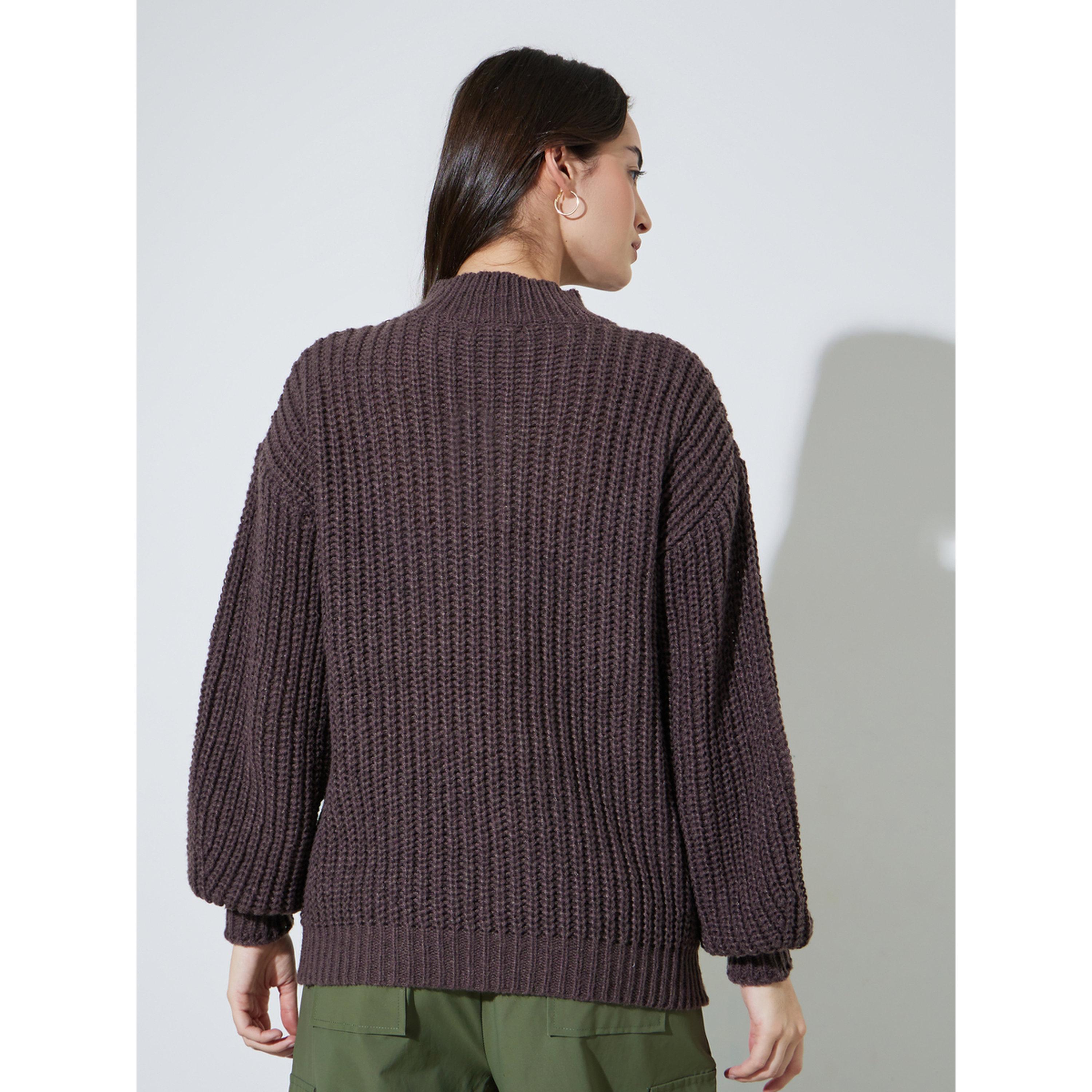 سويتر محبوك عريض بياقة مرتفعة-women-winterwear-cardigansandjumpers-jumpers-image-4