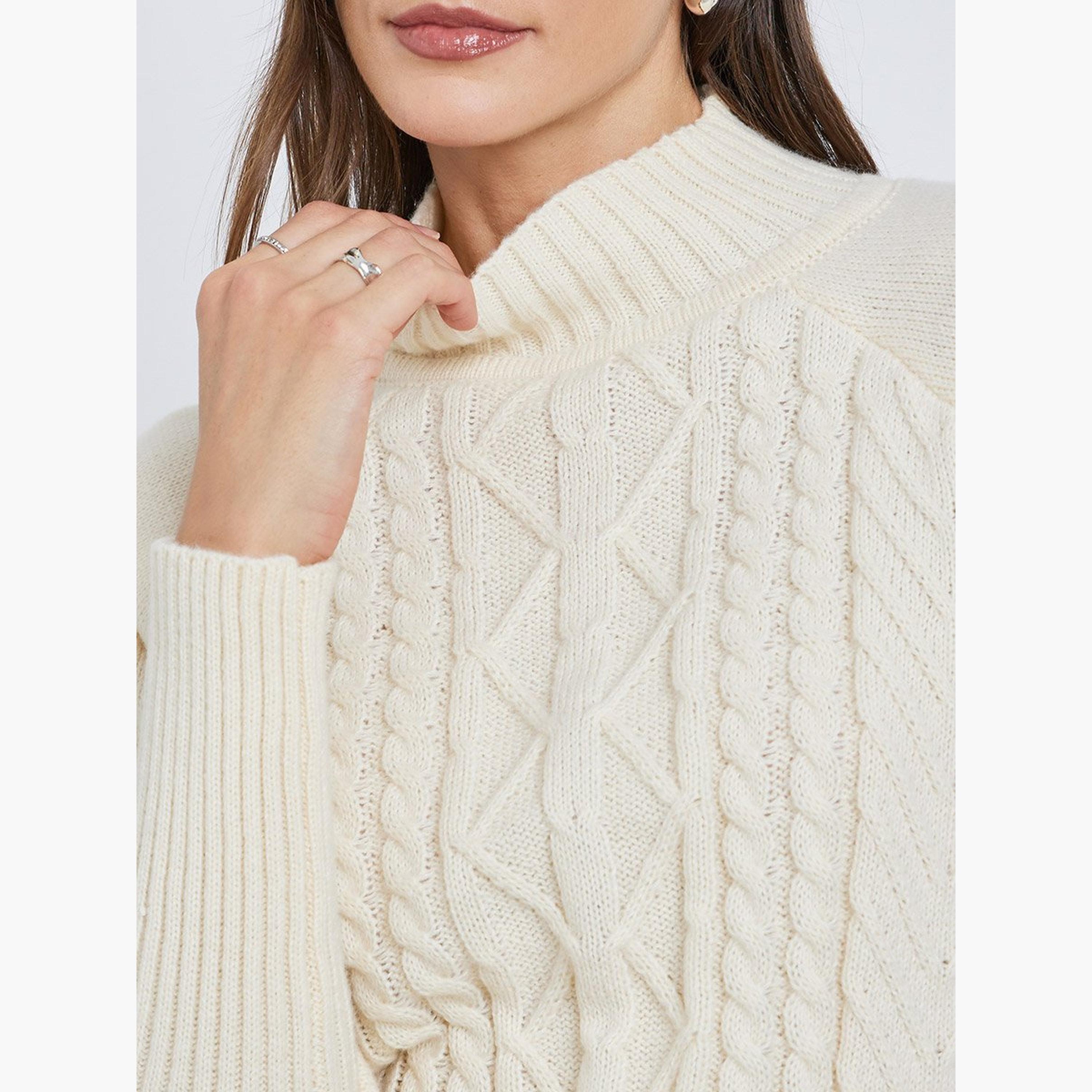 ستايلي - سترة كريمية محبوكة بقصّة عادية-women-winterwear-cardigansandjumpers-jumpers-image-4