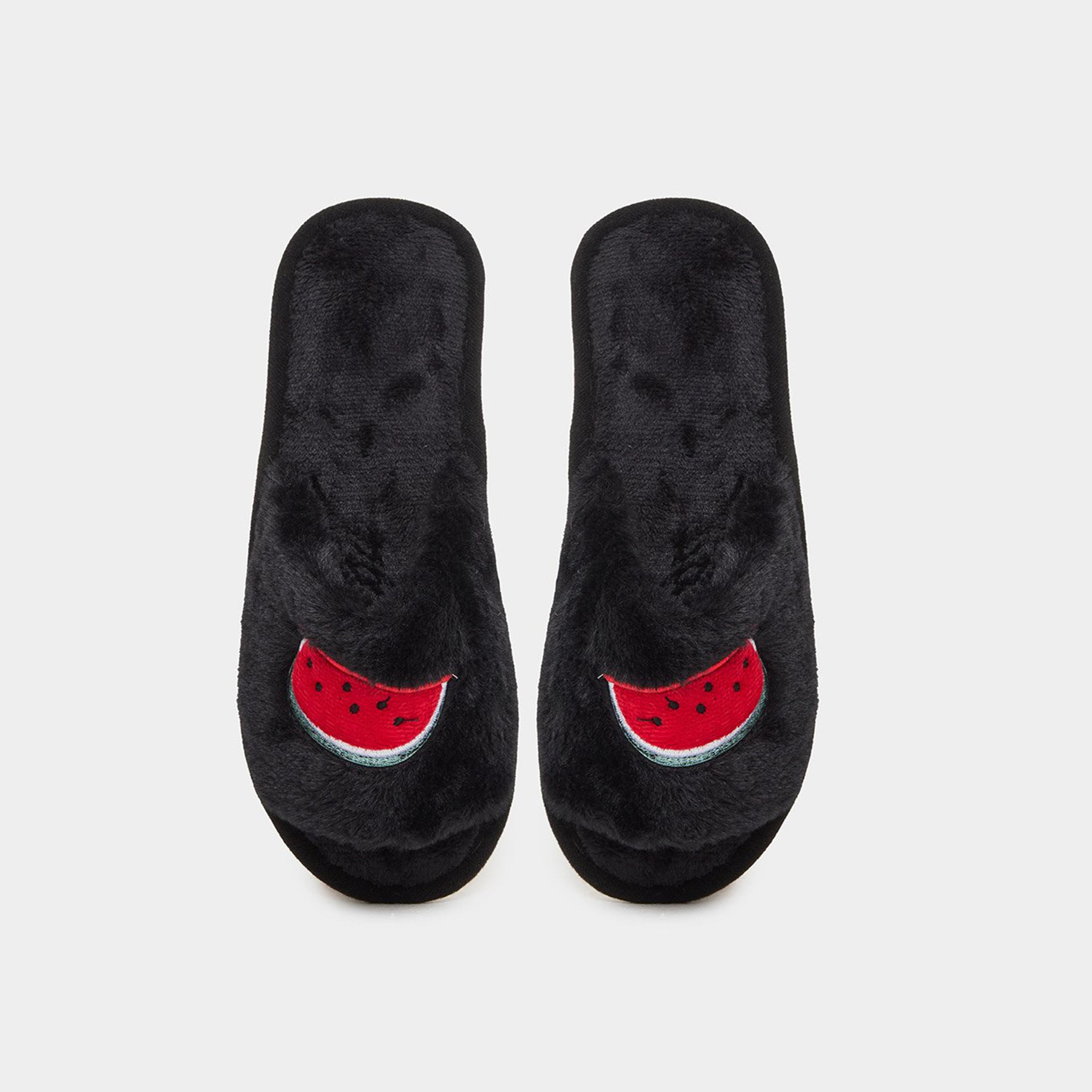ستايلي - نعال من الفرو الصناعي المطرز-women-shoes-bedroomslippers-image-5