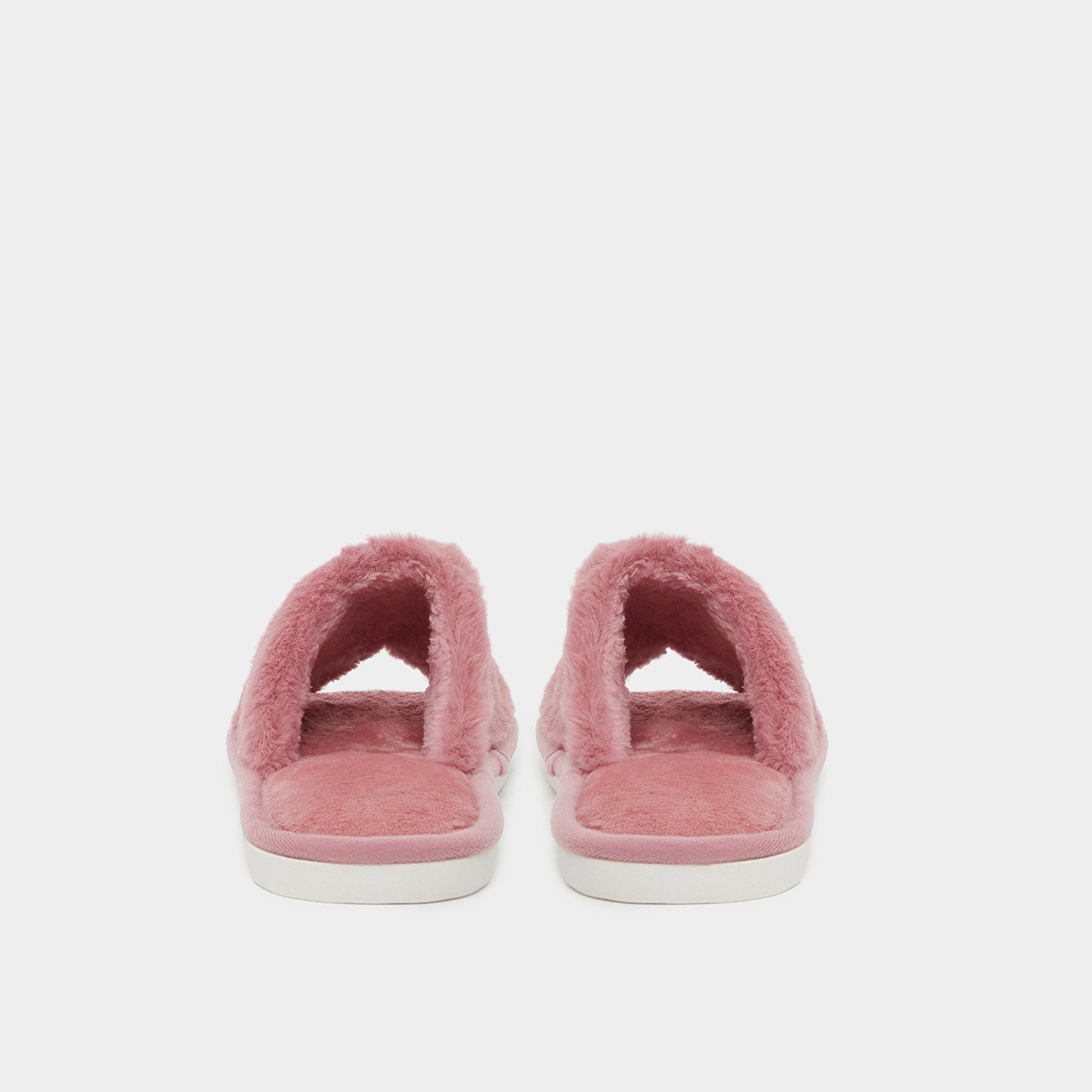 Styli Women Pink Faux Fur Cherry Bedroom Slippers-women-shoes-bedroomslippers-image-5