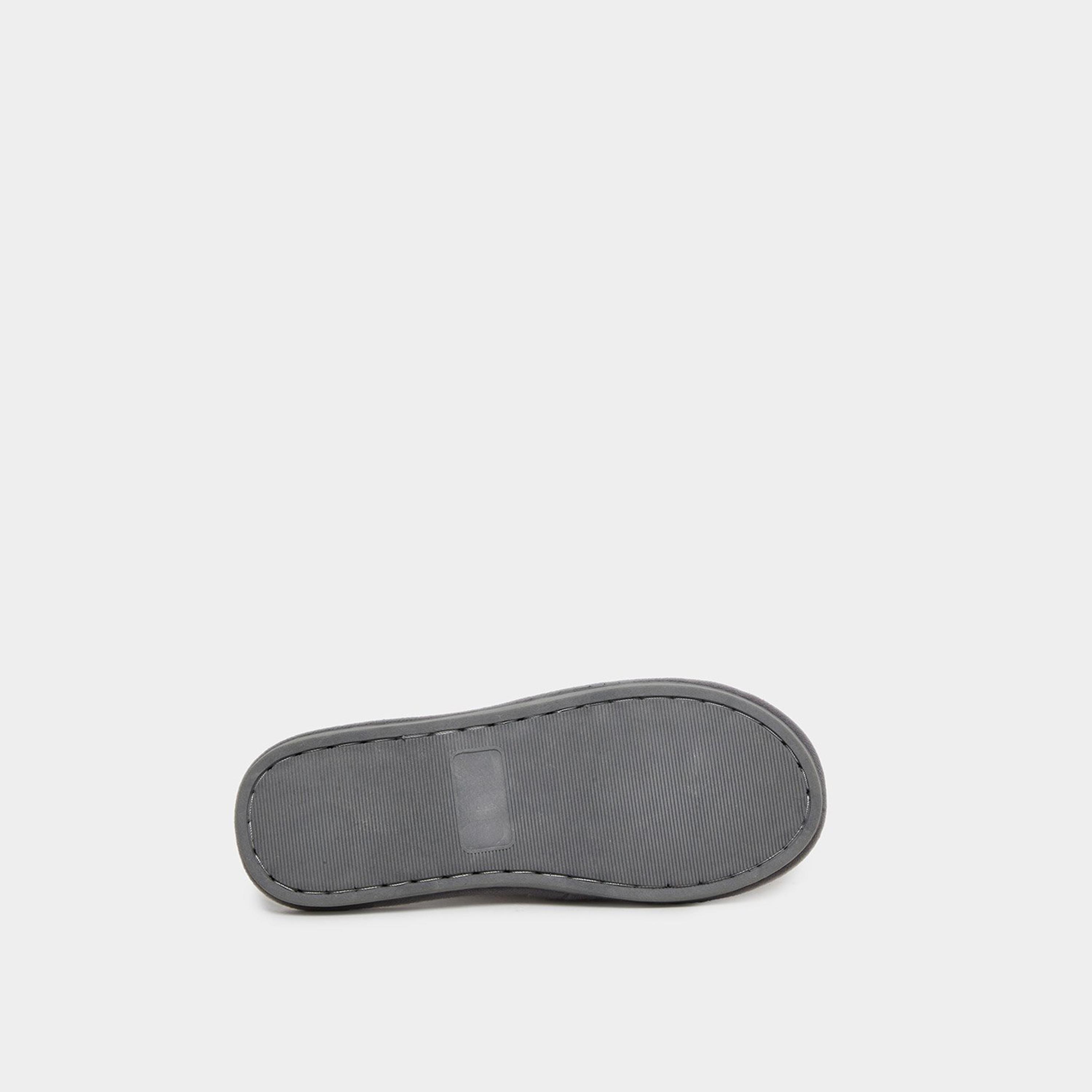 ستايلي - شبشب بيتي الفروية الرمادية-women-shoes-bedroomslippers-image-6
