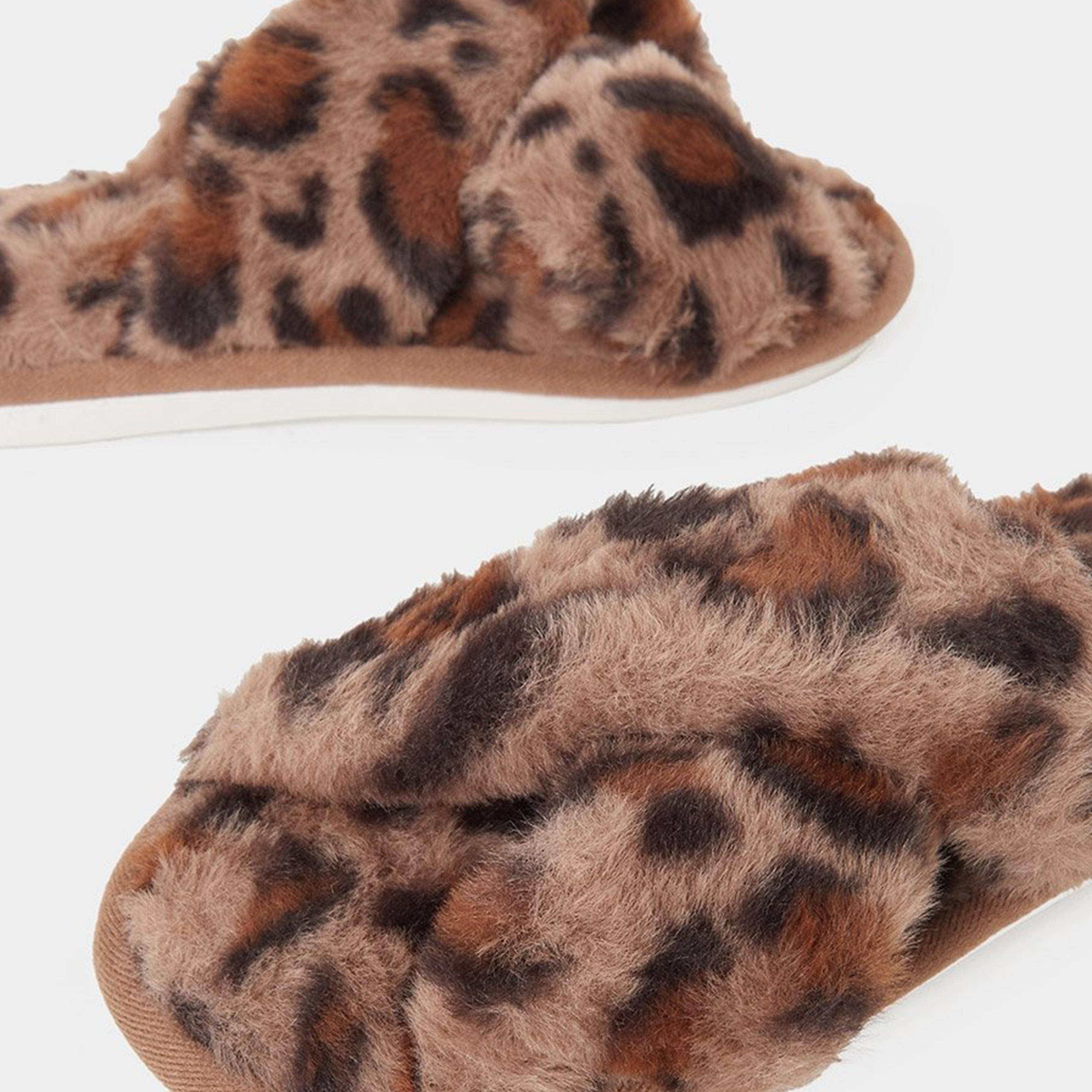 ستايلي - شبشب بيتي بنقشة جلد النمر الرقيقة-women-shoes-bedroomslippers-image-4