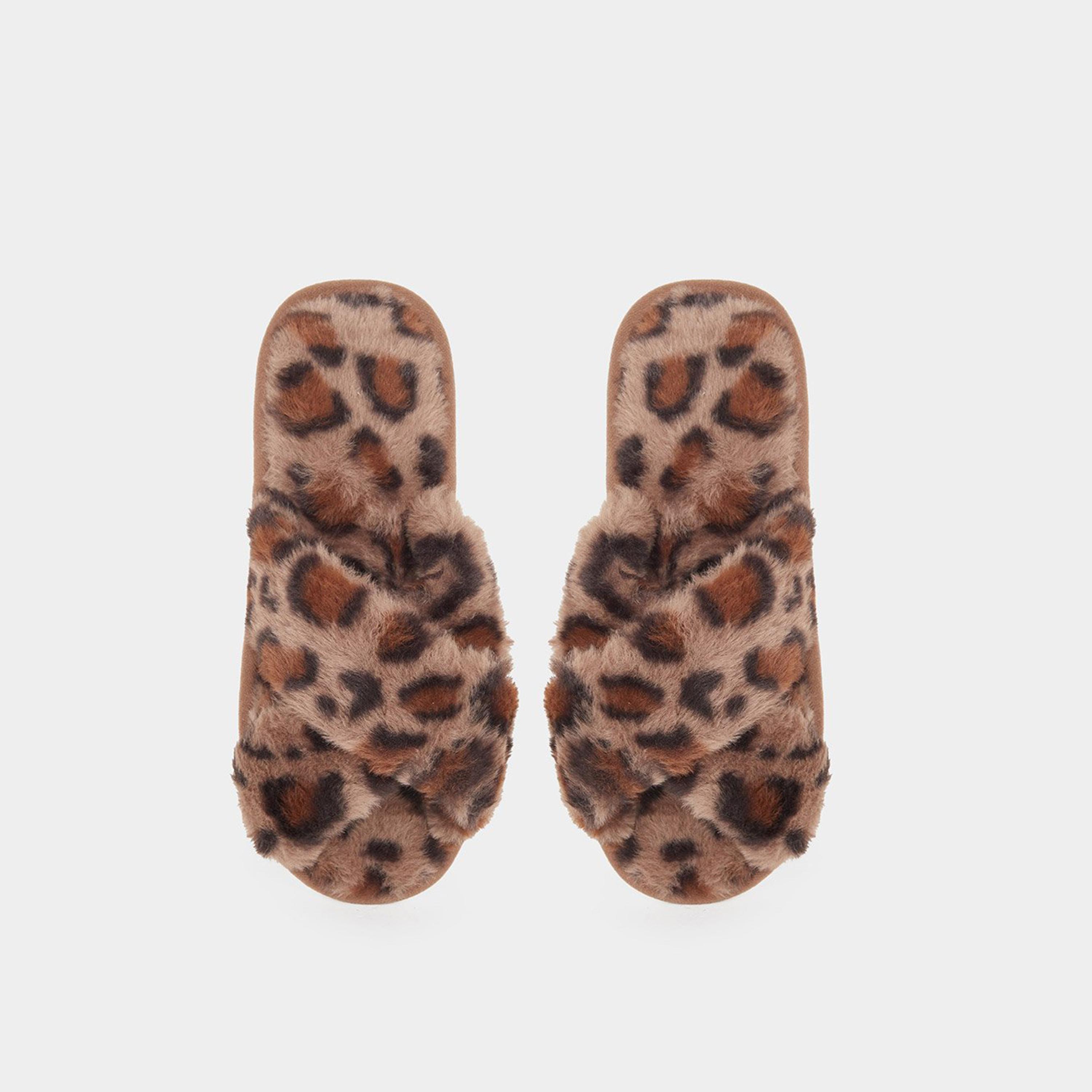 ستايلي - شبشب بيتي بنقشة جلد النمر الرقيقة-women-shoes-bedroomslippers-image-6
