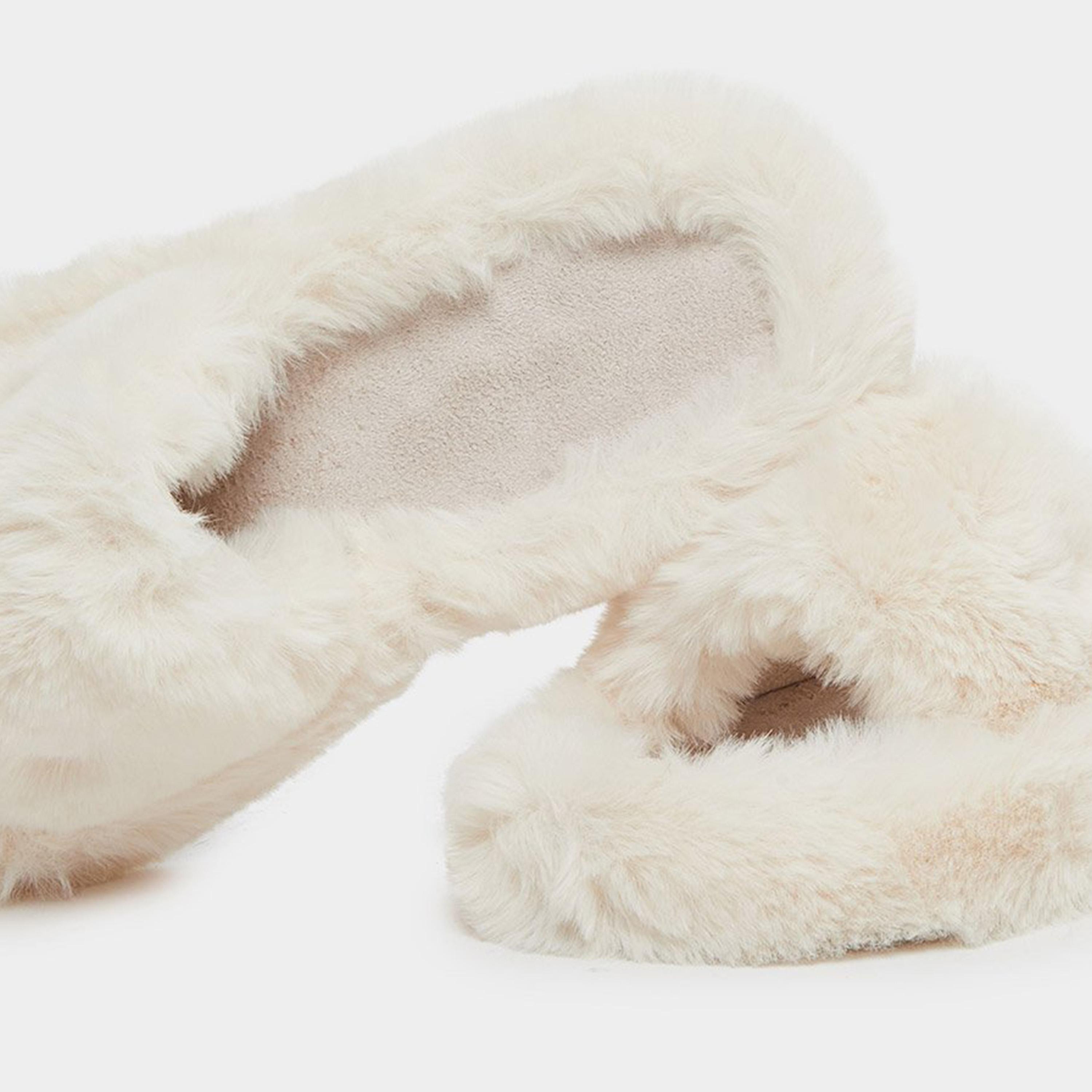 Styli Women Beige Furry Bedroom Slippers-women-shoes-bedroomslippers-image-4
