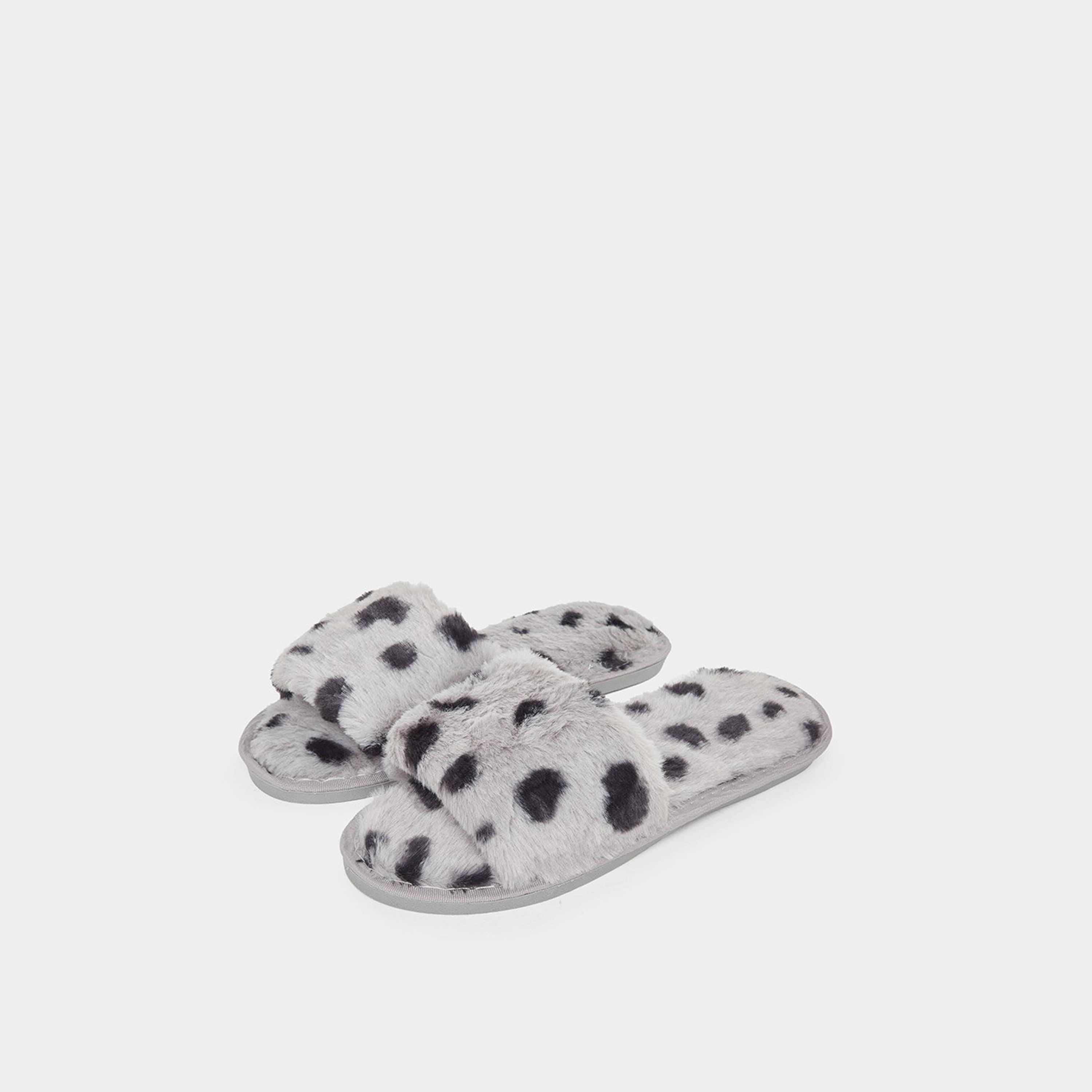 ستايلي - شبشب بيتي الللنساء المطبوعة بالفرو-women-shoes-bedroomslippers-image-1