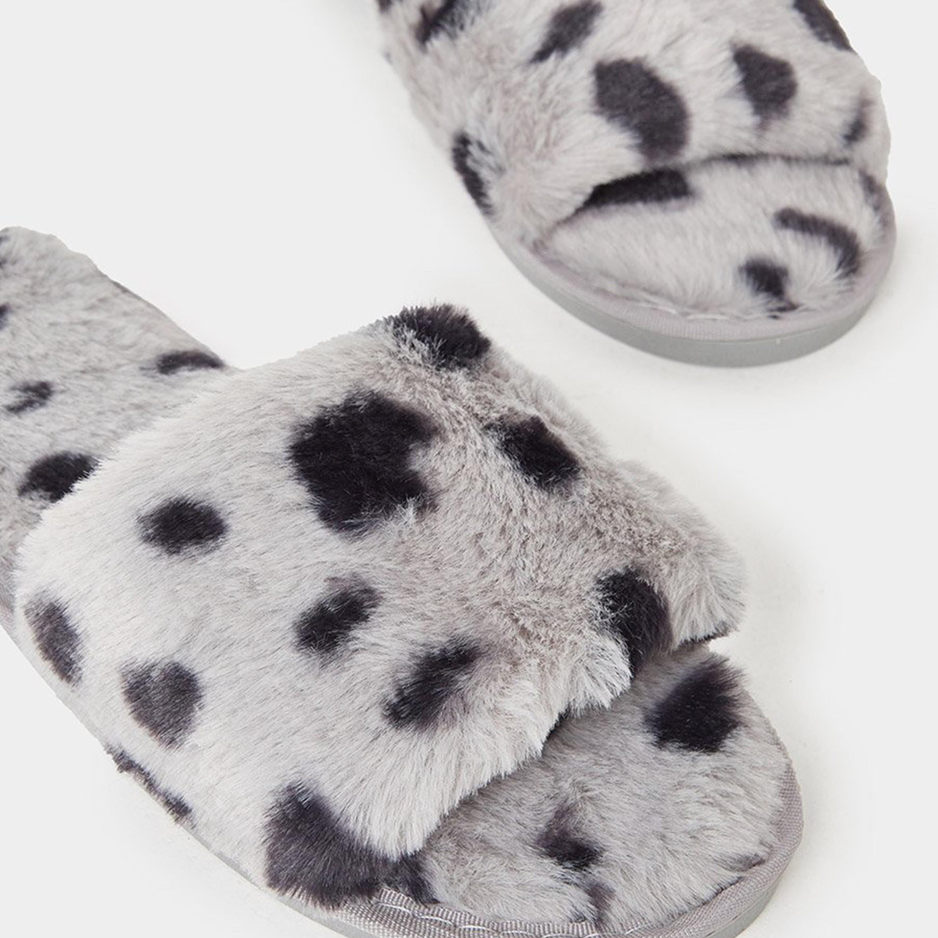 ستايلي - شبشب بيتي الللنساء المطبوعة بالفرو-women-shoes-bedroomslippers-image-4