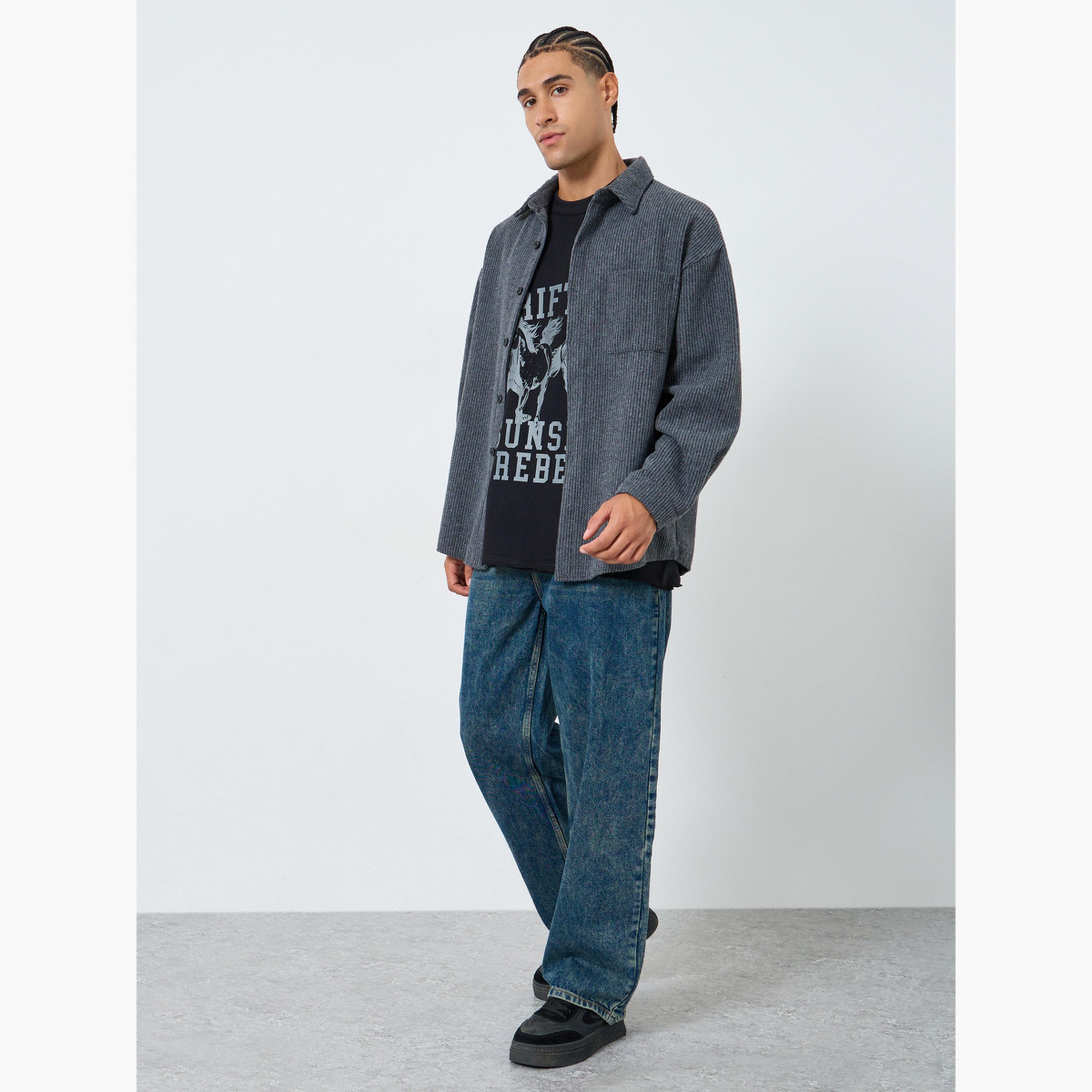 Styli Men Acid Wash Loose Fit Jeans-men-clothing-bottoms-jeans-image-2