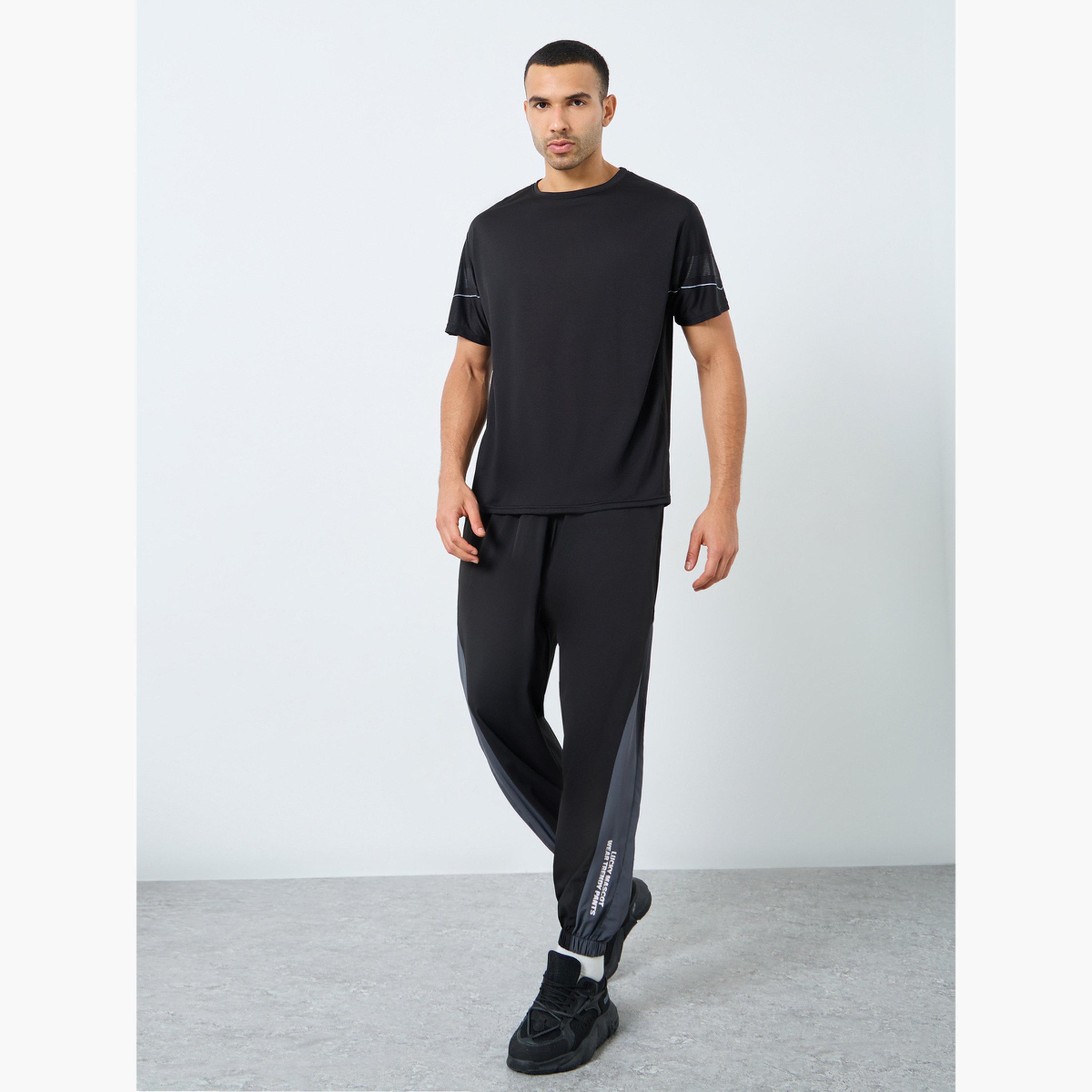 Styli Regular Fit Crew Neck Athleisure T-Shirt-men-clothing-sportswearandactivewear-tshirtsandpolos-image-2
