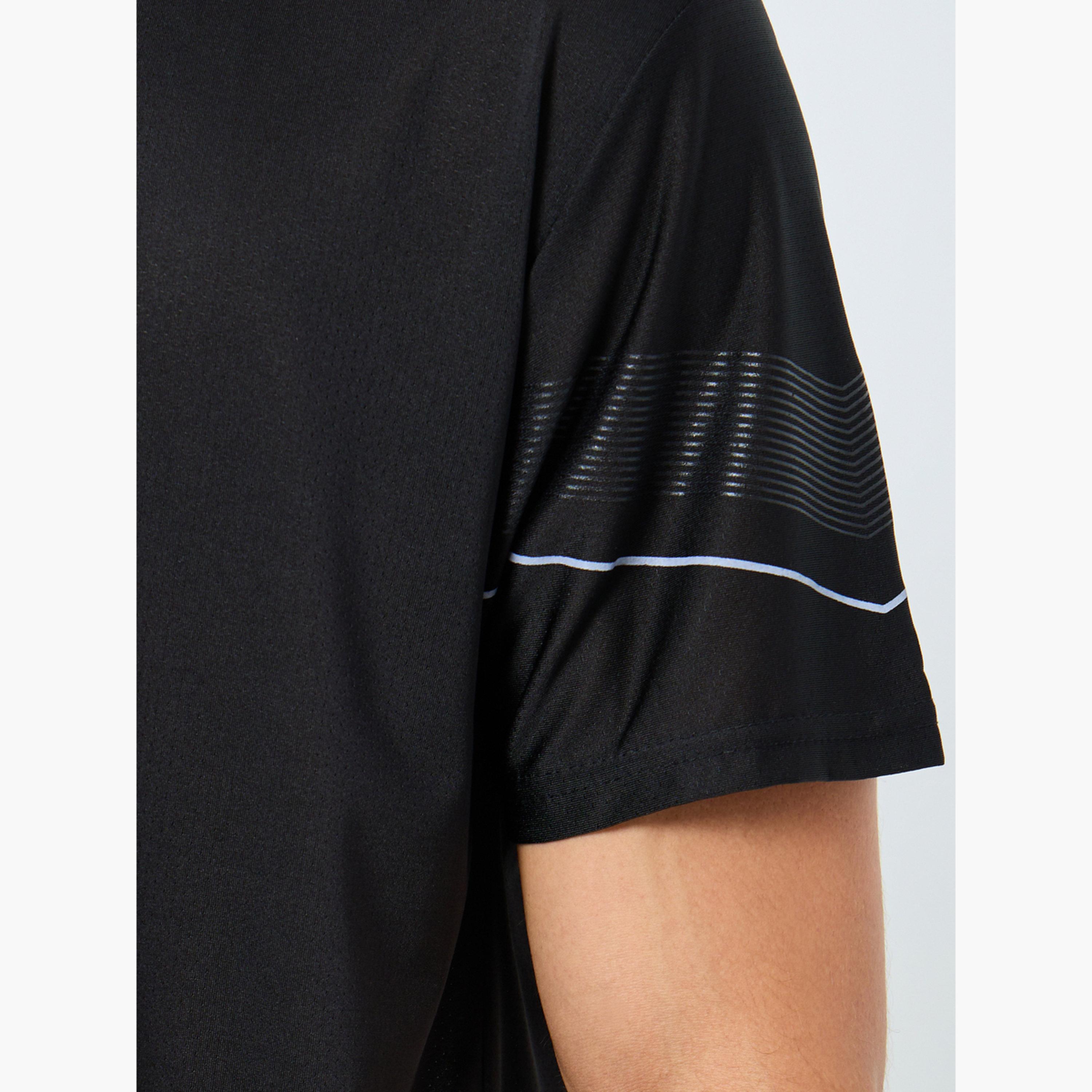 Styli Regular Fit Crew Neck Athleisure T-Shirt-men-clothing-sportswearandactivewear-tshirtsandpolos-image-3