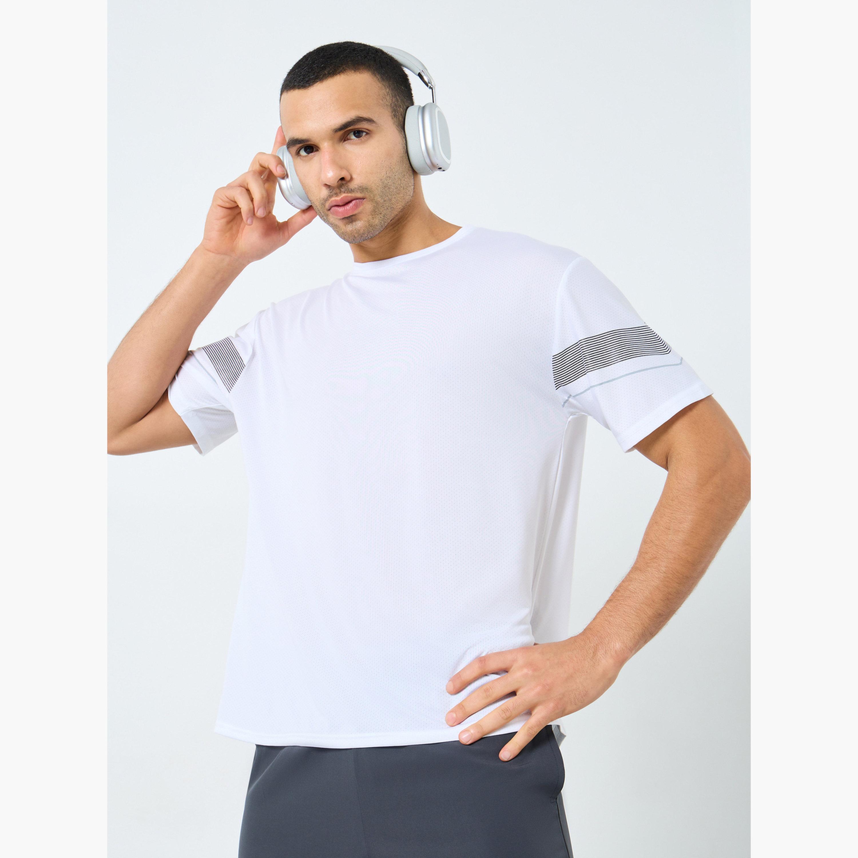 Styli Regular Fit Crew Neck Athleisure T-Shirt-men-clothing-sportswearandactivewear-tshirtsandpolos-image-1
