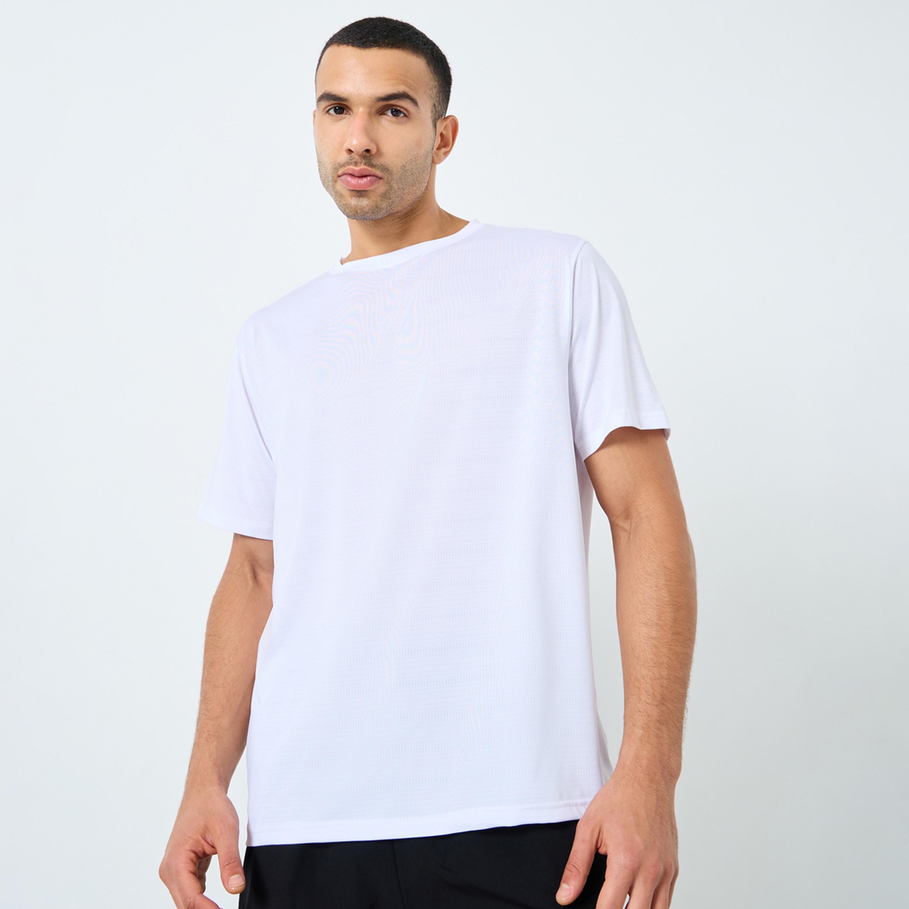 Styli Regular Fit Crew Neck Athleisure T-Shirt-men-clothing-sportswearandactivewear-tshirtsandpolos-image-1